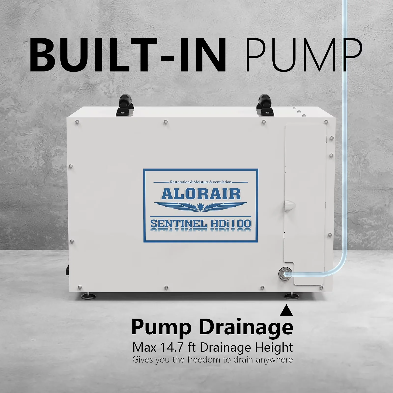 Innovative Dehumidifier with Automatic Defrost Control, 220 Pints Whole House Dewhumidifier - White Model AE4783