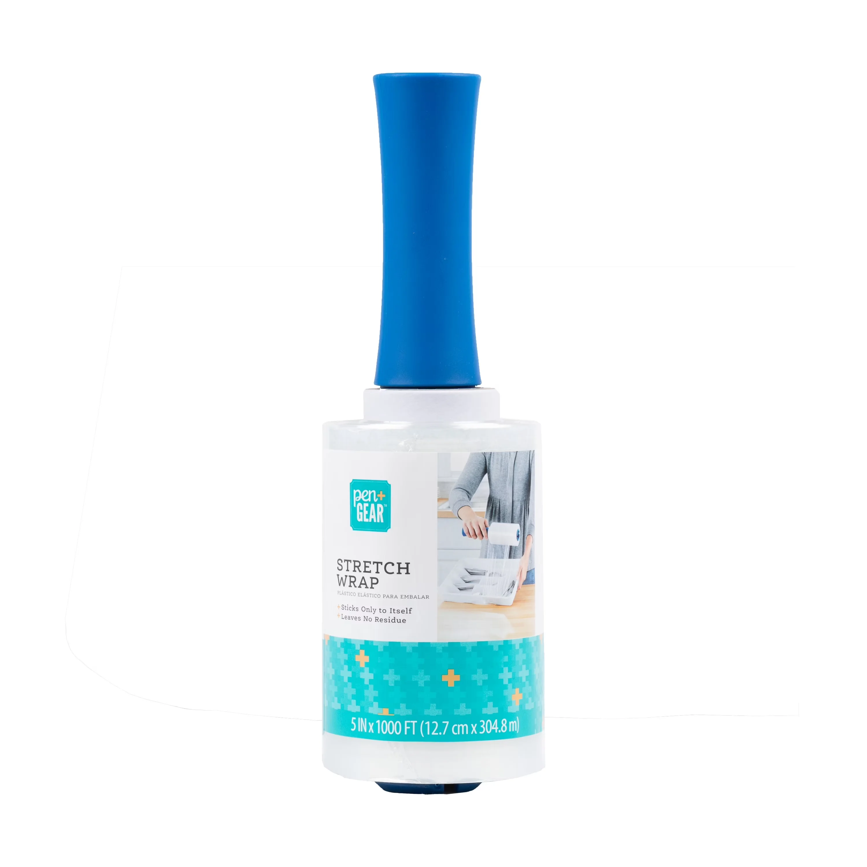 Moving Compact with 5 in. x 1000 ft, Pen + Gear Plastic Stretch Wrap - Plastic Clear Model C05C0B
