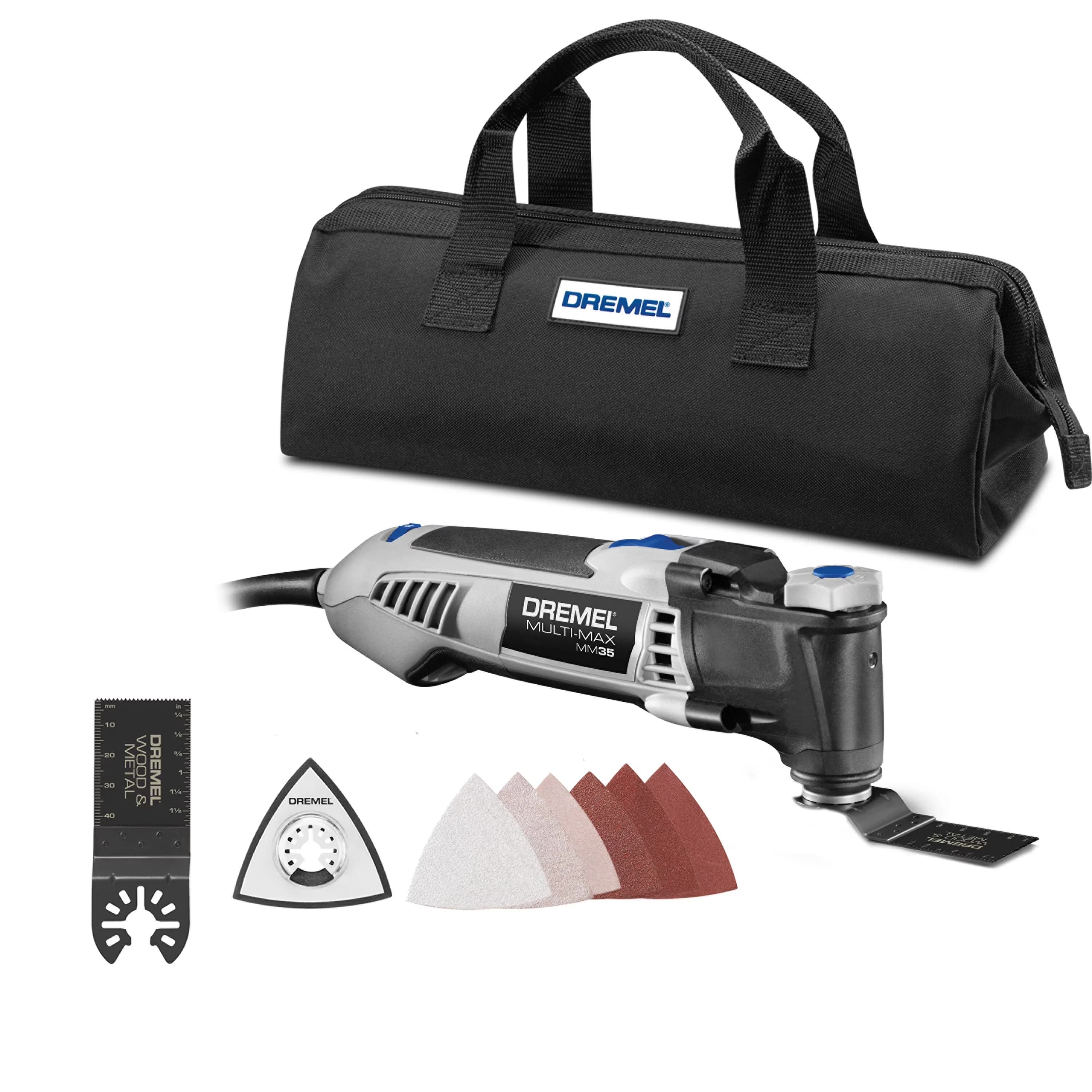 Woodworking Classic with Variable Speed, 7 Accessories and Storage Bag - Gray Model B2BDB4