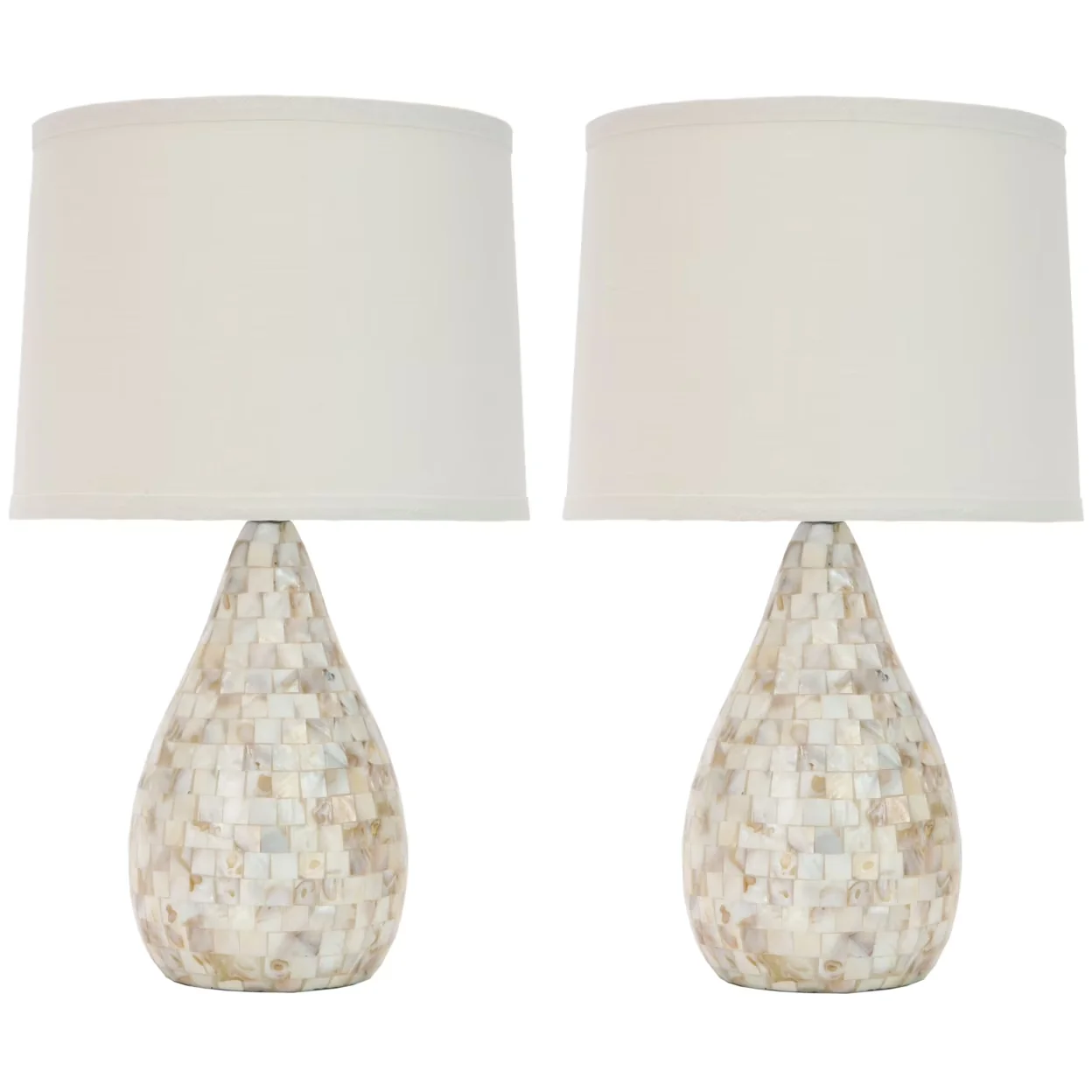 Versatile Lamp Set with Incandescent, Contemporary, of 2 - Multicolor Metal Model C9CFD5