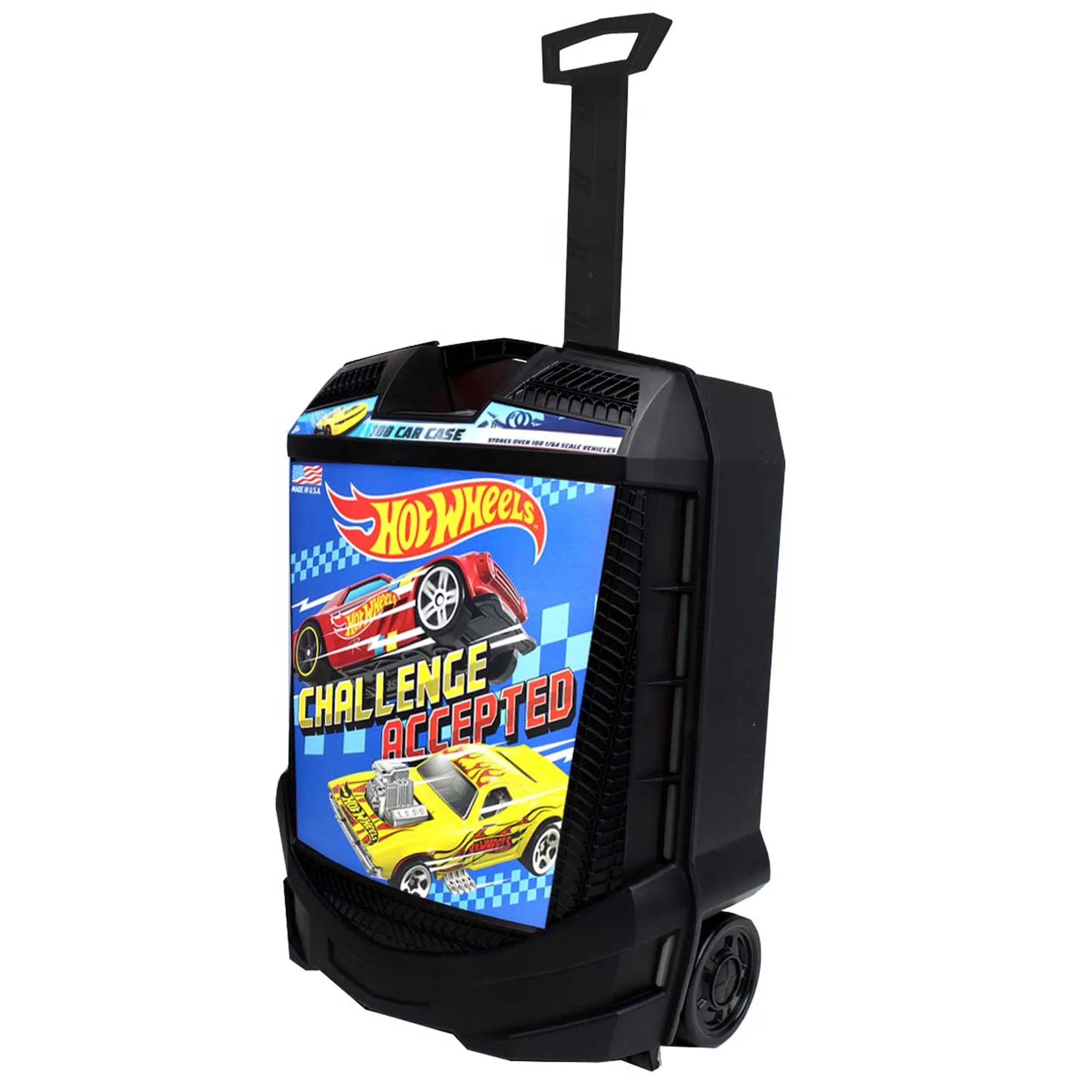 Essential Garage Storage Supply with Measures 14" x 6" x 11.75"., Retractable Handle - Black Plastic Model 1962C2