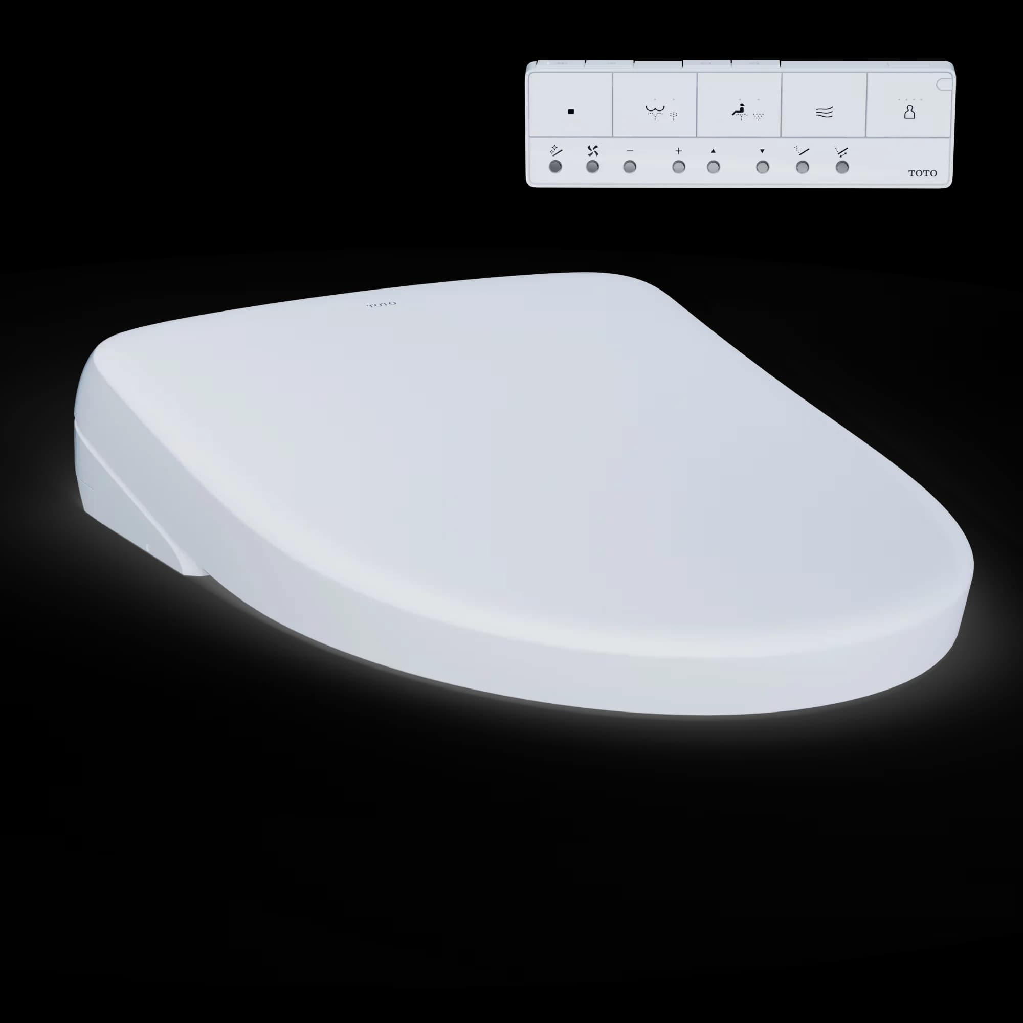 Toilet Seats And Lid Essential with Adjustable, Heated Seat - Plastic White Model 22E94D