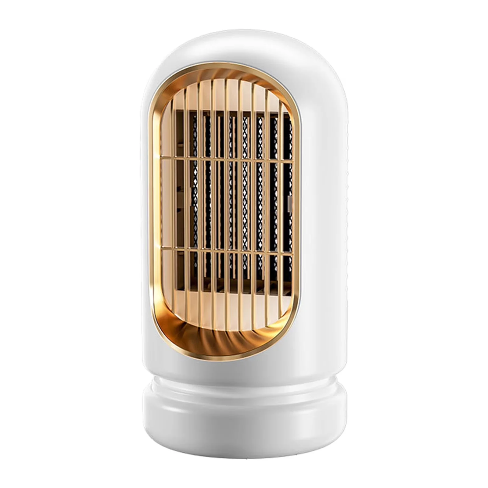 Portable And Electric Space Heater Durable with Automatic Shutoff, Material: ABS, Small Bladeless Fan - White for Bathroom, Office Model DEDCB4