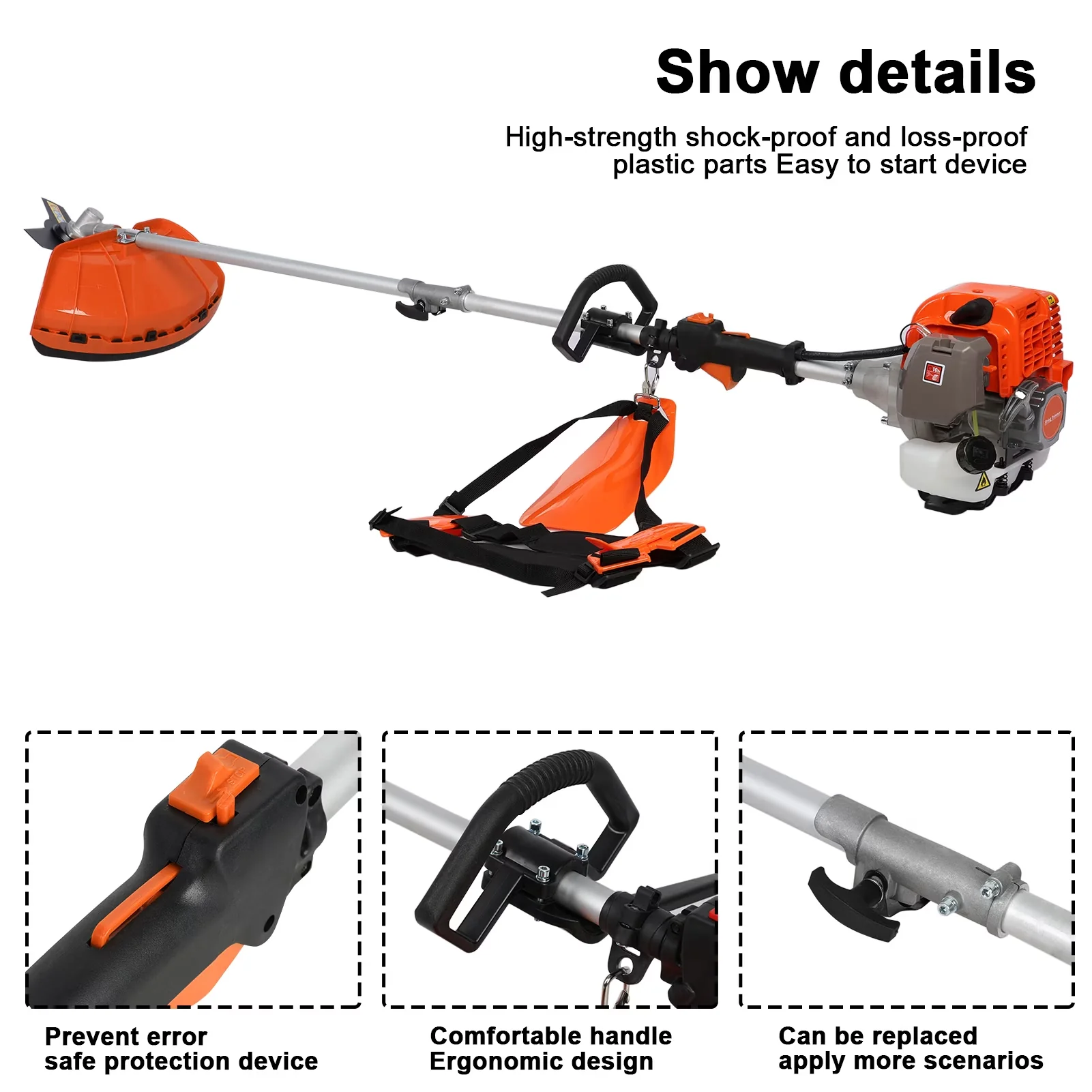 String Trimmer Modern - 52CC - Ergonomic Design Model 4365BE