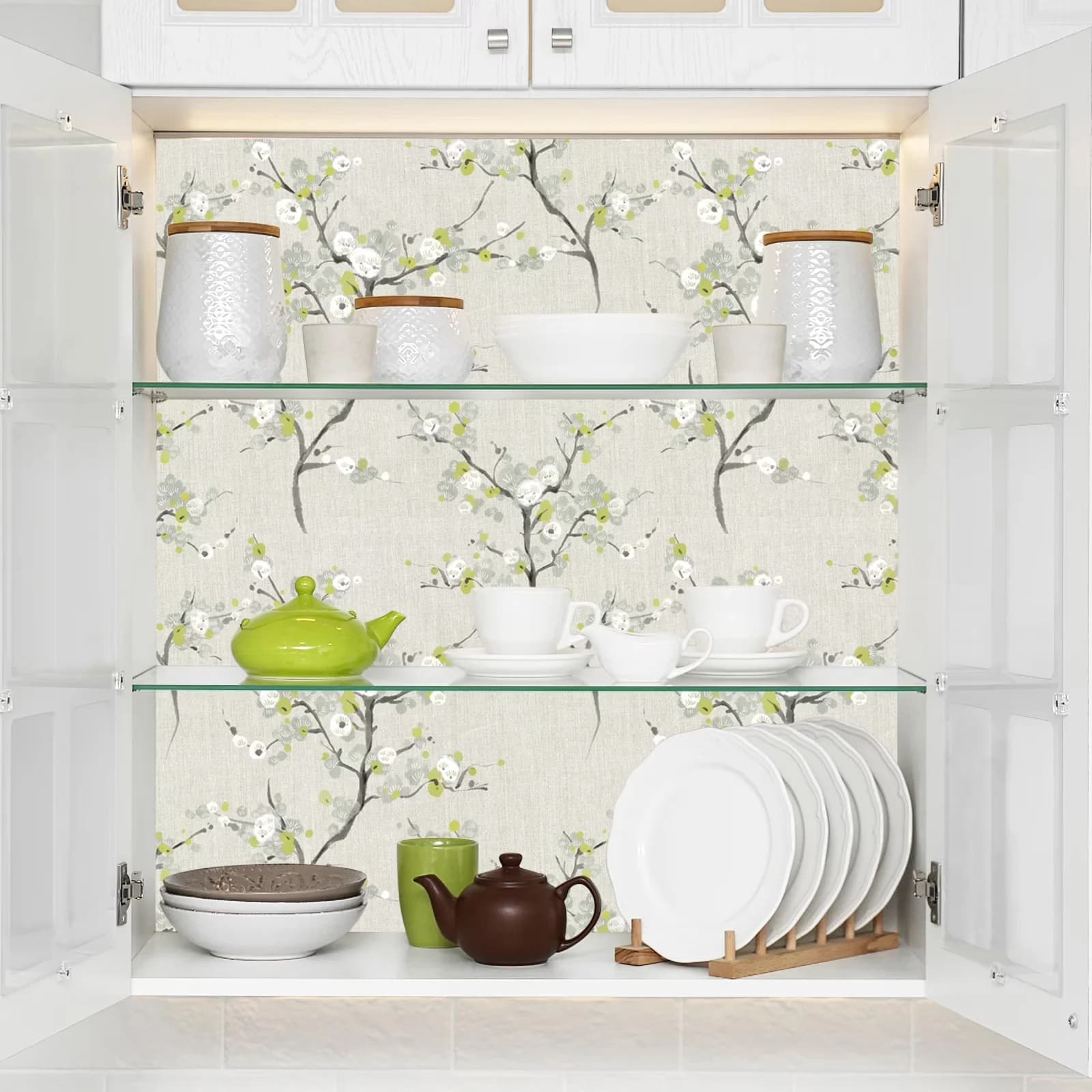 Essential Wallpaper with Removable, Durable, Waterproof - Pvc Beige Floral Model 88B28F