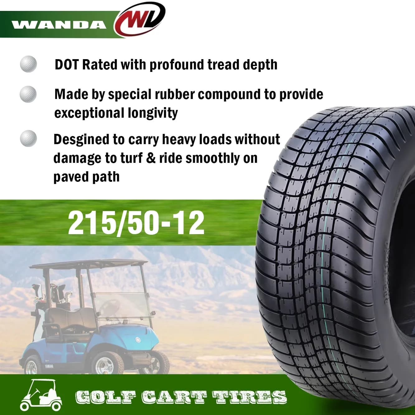 Atv Tire Professional with Puncture Resistant, DOT Rated with profound tread depth - Model C56410