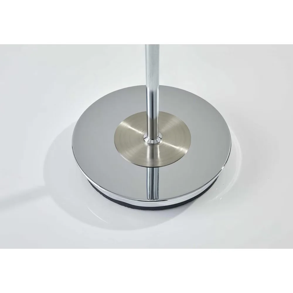 Compact Floor Lamp with Incandescent, Modern, Modern Chrome Thick Pole Torchiere - Chrome Multicolor Model EE447A