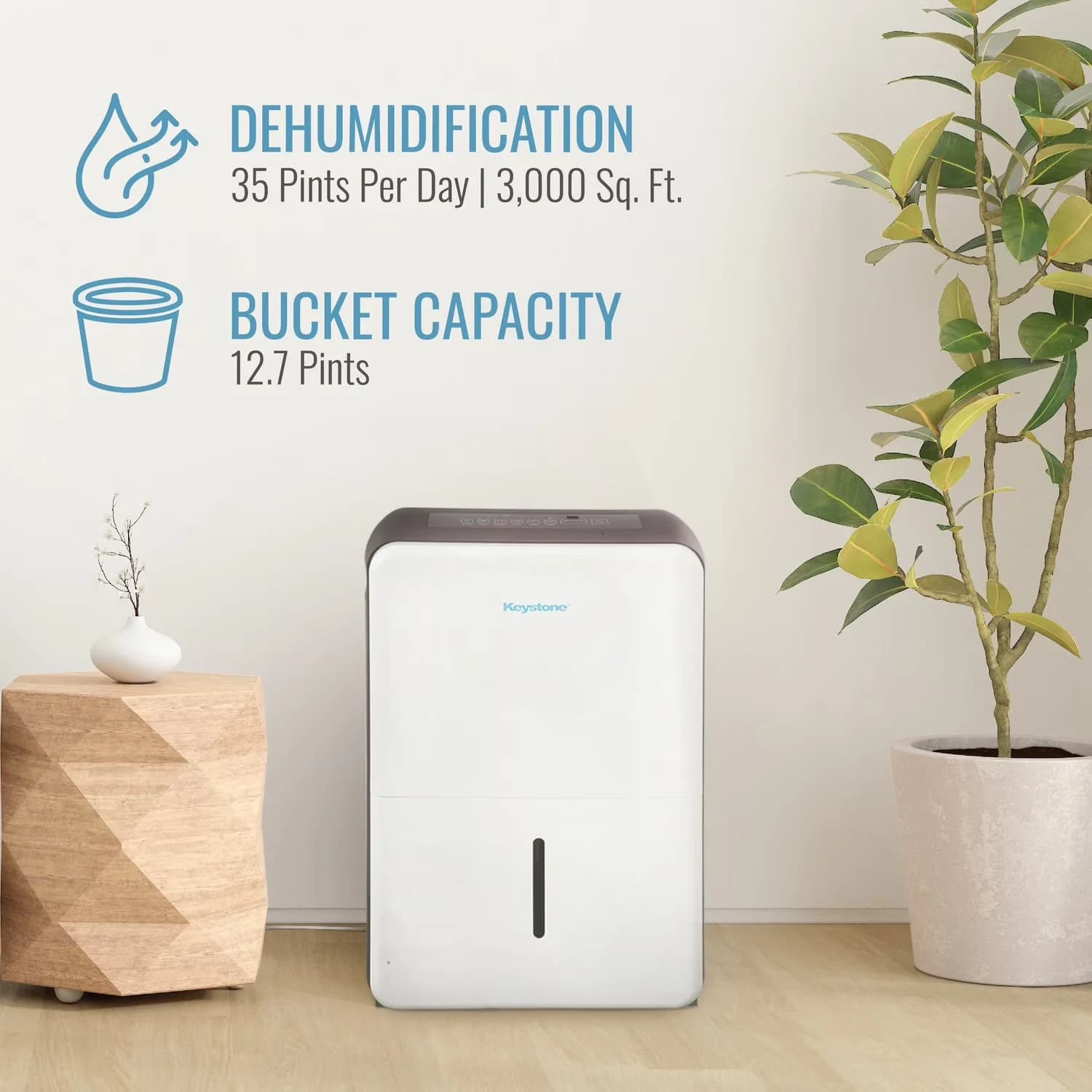 Dehumidifier Premium with Energy Efficient, Automatic Shut-Off, 35-pint - White Model 99BC11