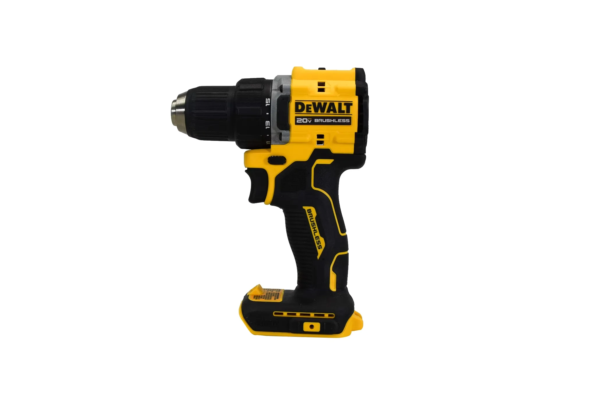 Drills Driver Efficient with Battery, 20V, 20V Cordless 1/2" Drill (Tool Only) - Yellow 1/2" Model 47EB81