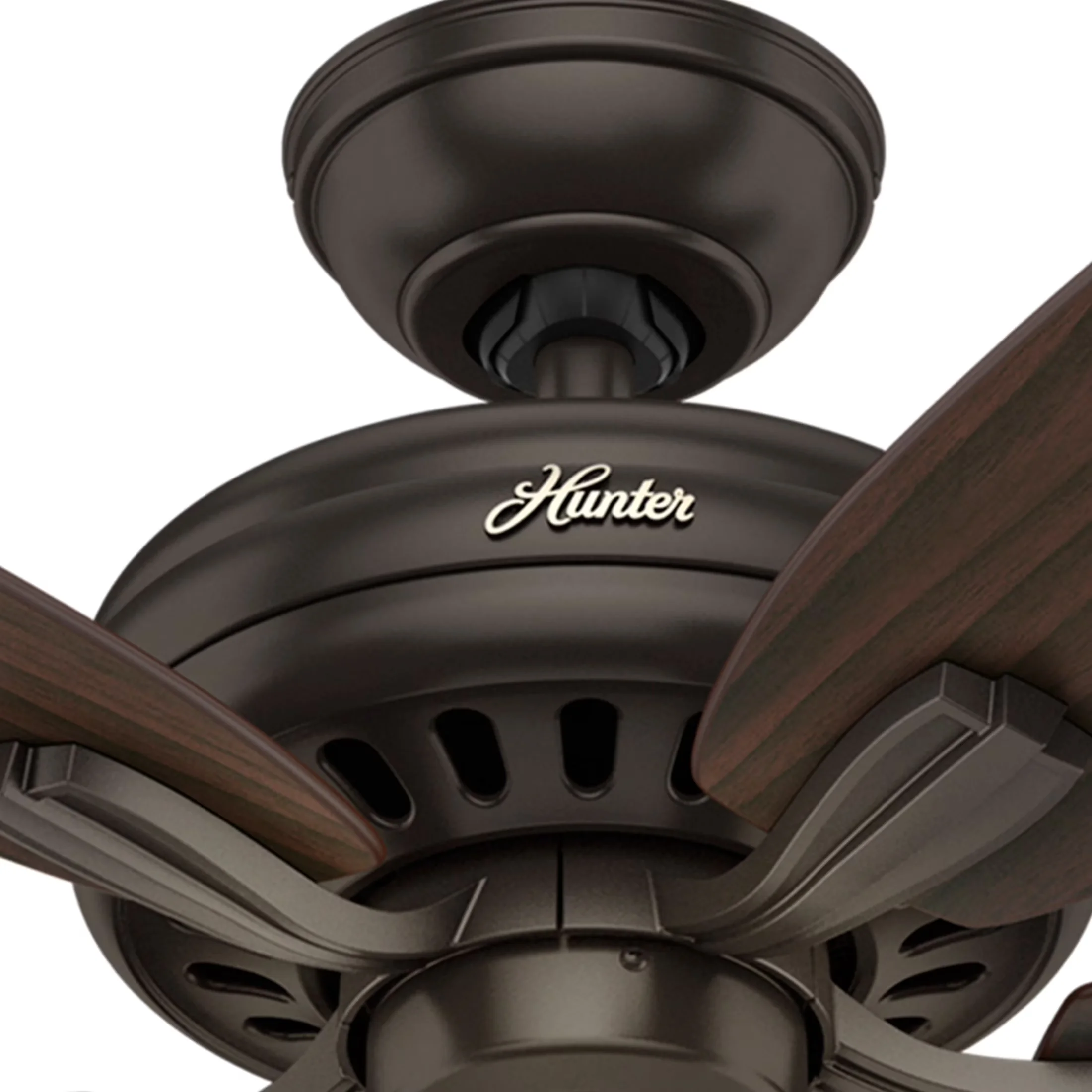 Modern Ceiling Fan with LED, Traditional, Reverse Airflow - Glass Bronze for Living Room, Bedroom Model 7455F3