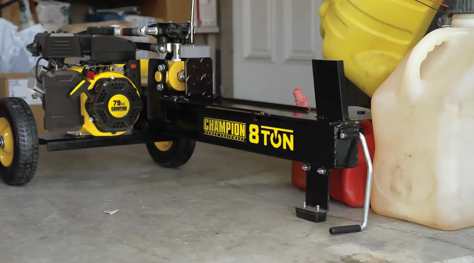 Quality Logsplitter with Wheeled, Auto Return - Compact - Easy to Use Model 6A88E5