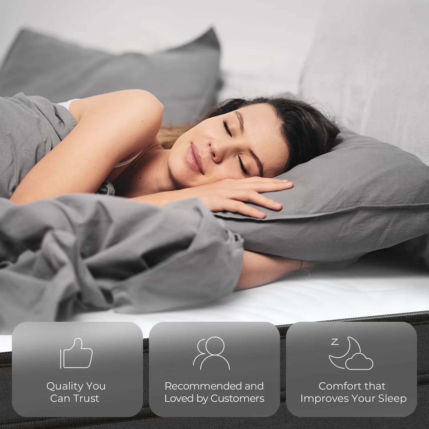 Mattresses Accessory Innovative with Mattress-In-A-Box, Hybrid Mattress, Twilighty 12" Pillow Top - Memory Foam, Metal Model A1A2F0