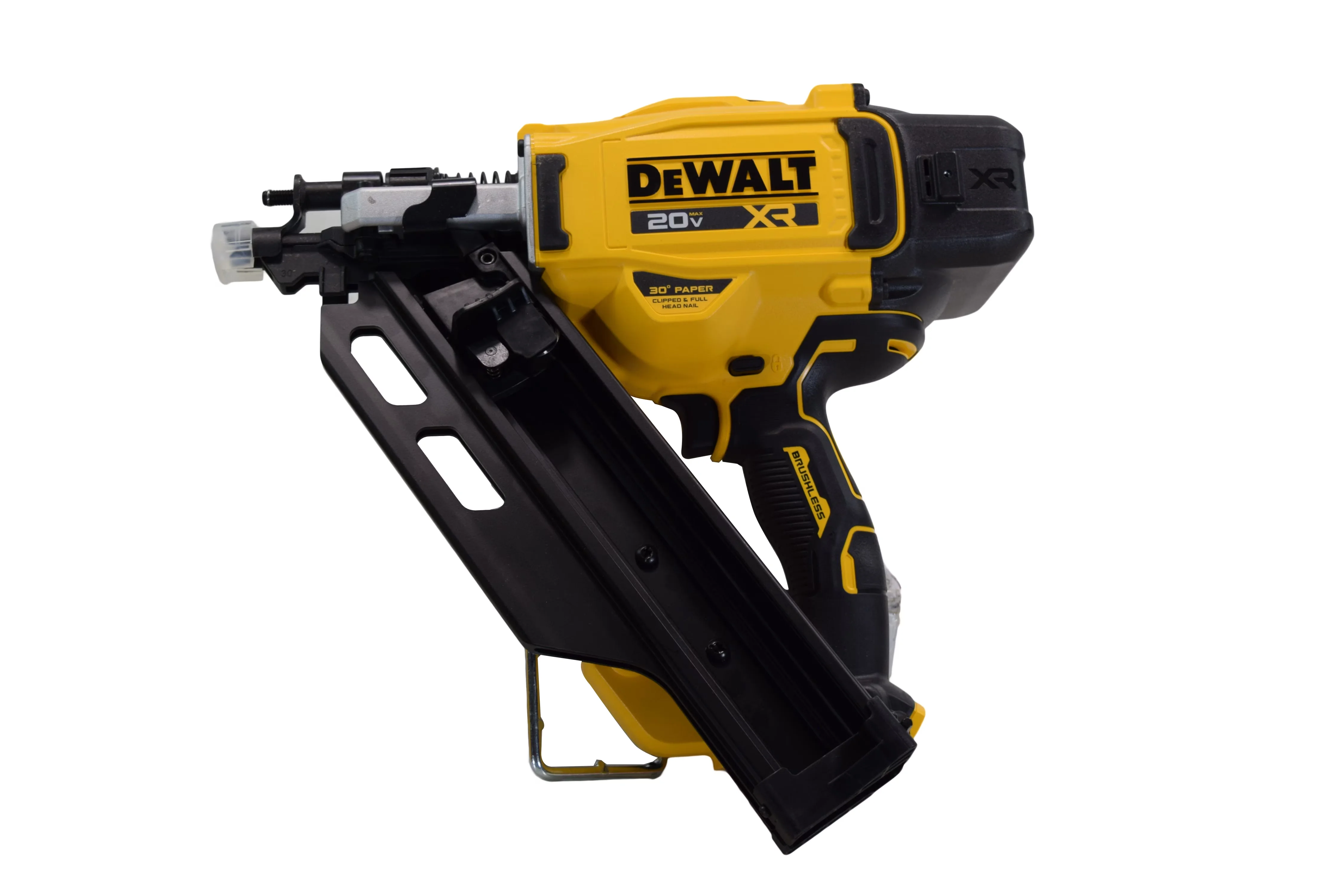 Quality Air Tools Compressor with Battery, 20V, 20V MAX 30° PAPER TAPE (TOOL ONLY) - Yellow Model 01E01D
