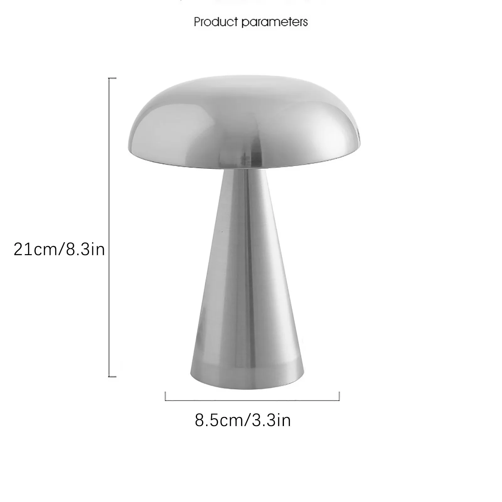 Lamp Reliable with LED, Battery, Mushroom Table - Multicolor for Outdoor Model DBF275