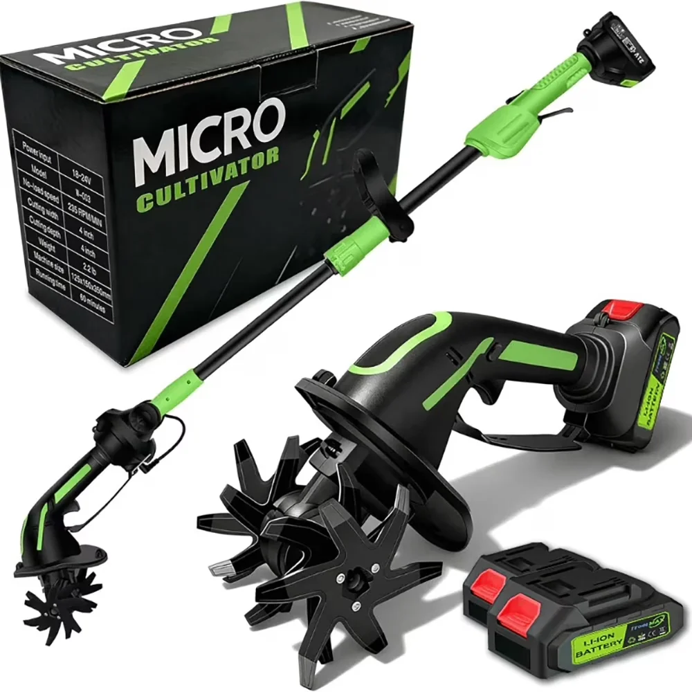 Modern Trillers Cultivator with Battery, 24V, 4” Depth x 4” Width - Heavy Duty Model E720CE