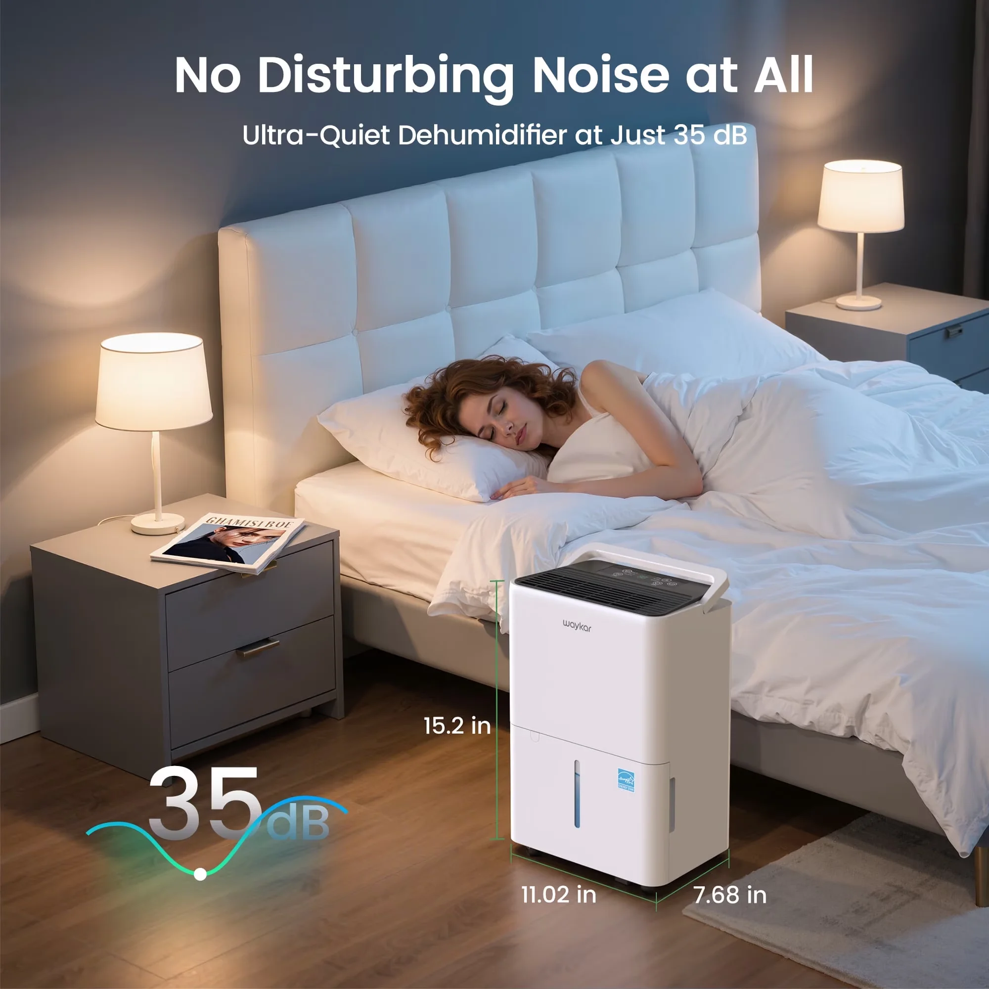 Durable Dehumidifier with Adjustable Humidistat, 30 Pint - Built to Last Model AB2EBC
