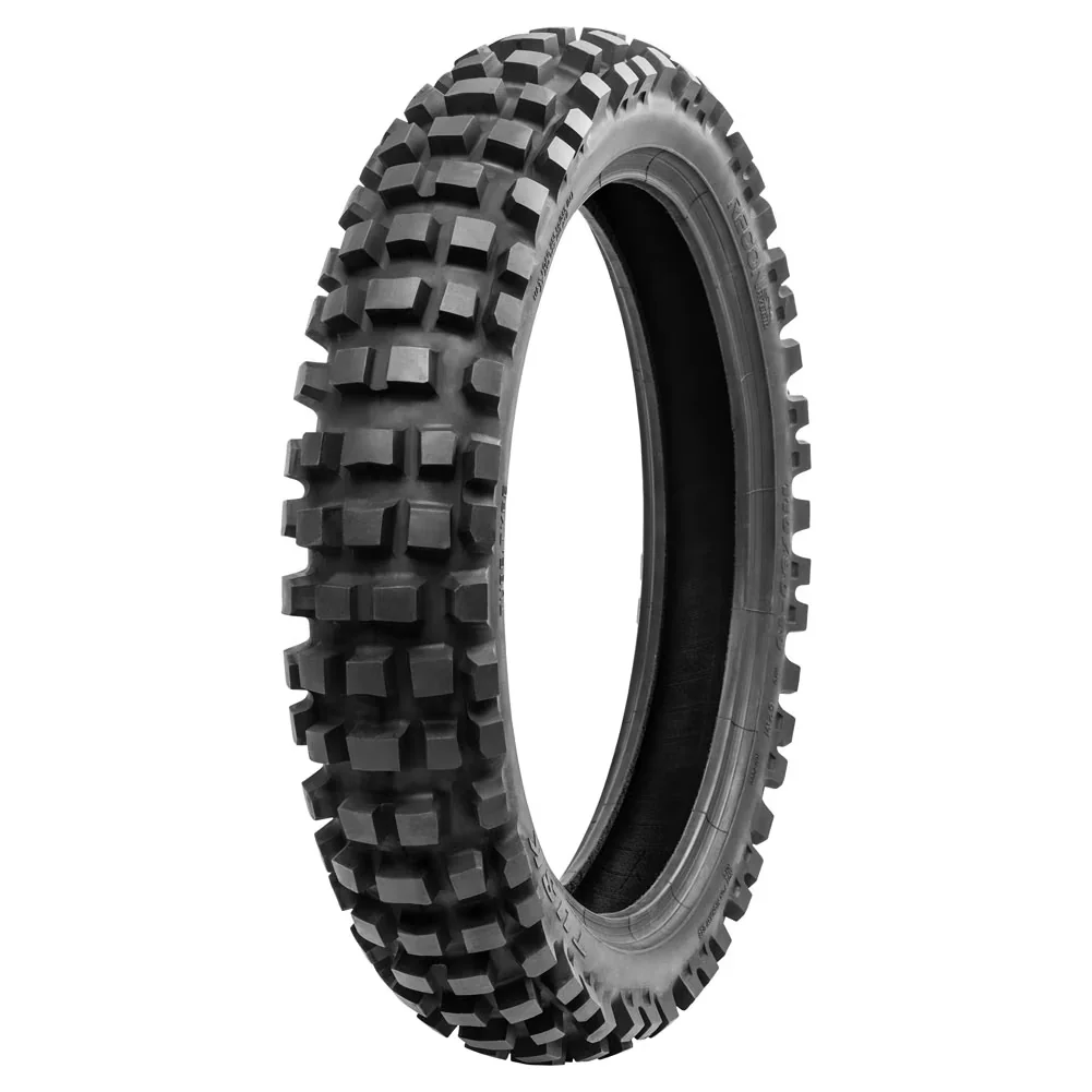 Reliable Motorcycle Tire with Recon Hybrid 70/100x19, Tube type tire. - Black Model F9C445