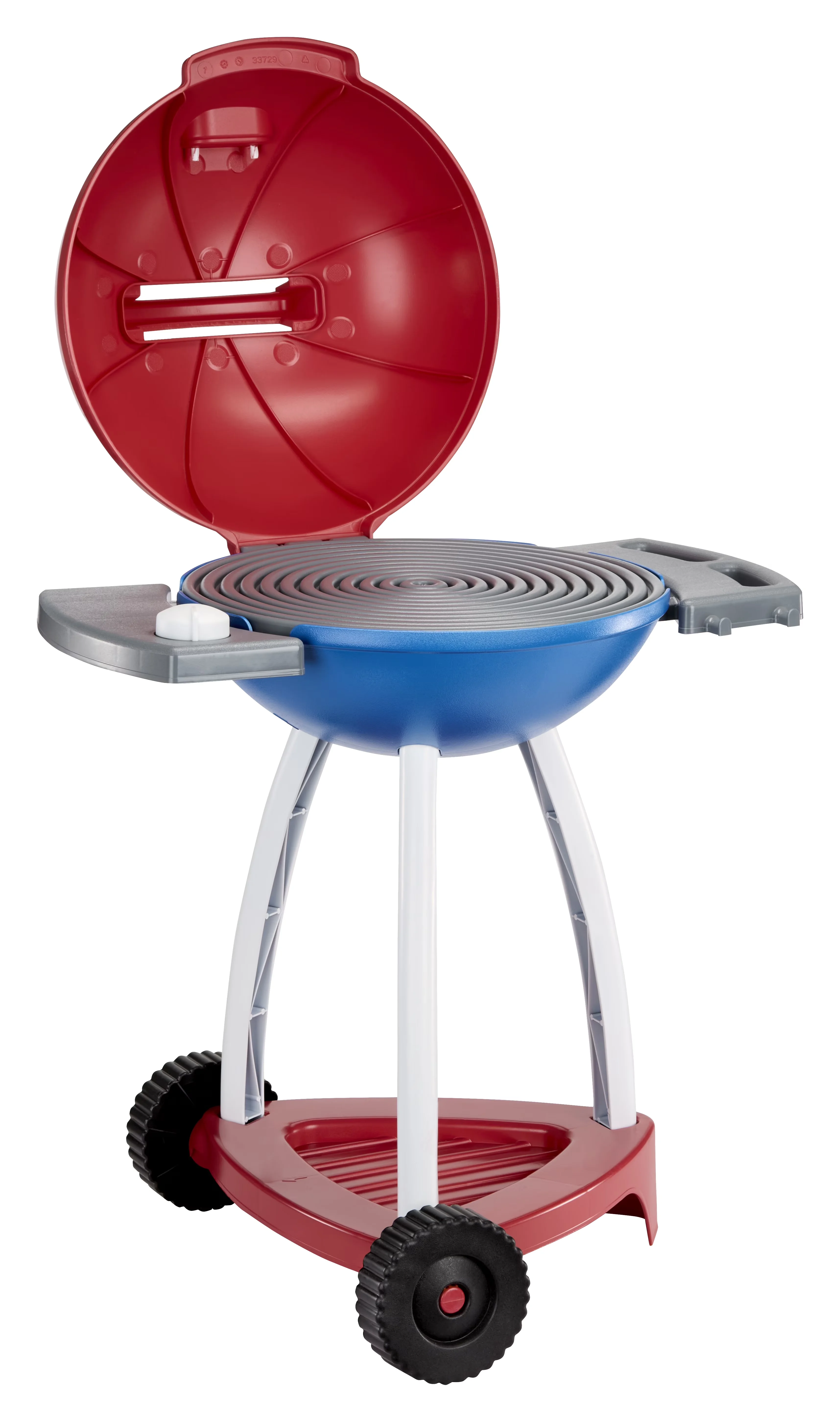 Classic Combo Grill with 14 Accessories, Sizzle & Serve, Red - Plastic, Resin Blue Model 99B32F