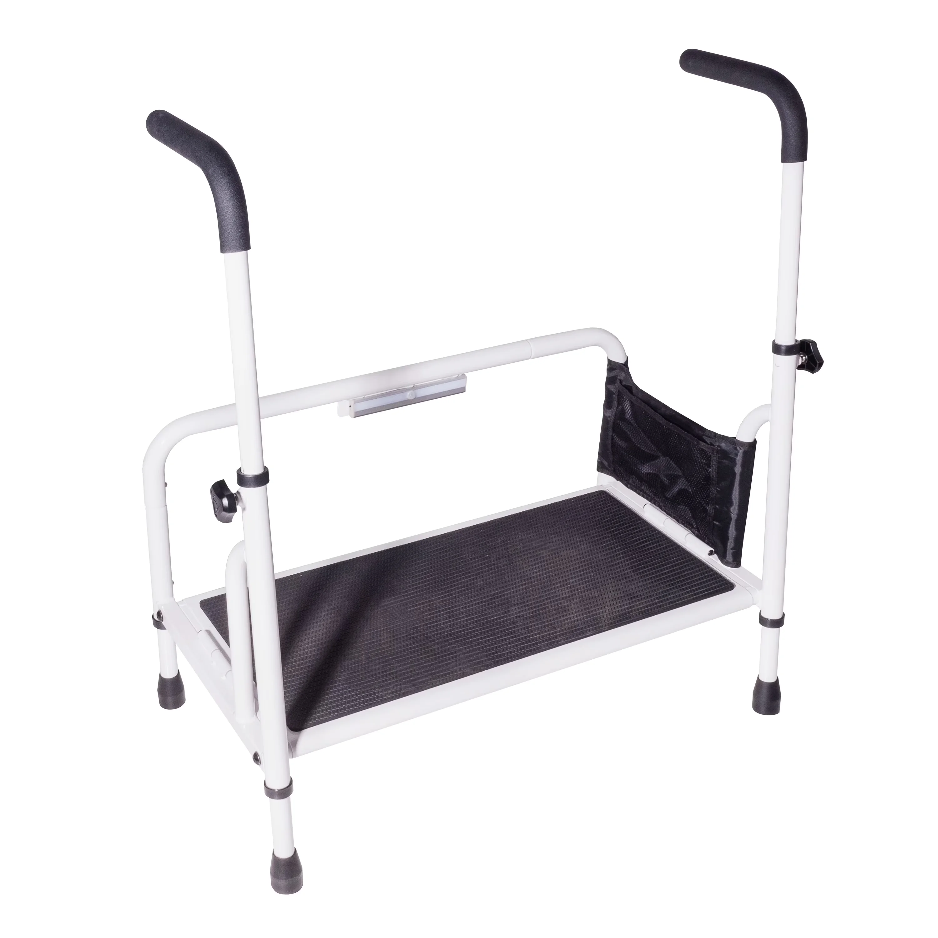 Essential Ladders And Step Stool with Adjustable Height, Bed - Steel White Model 7FD70E