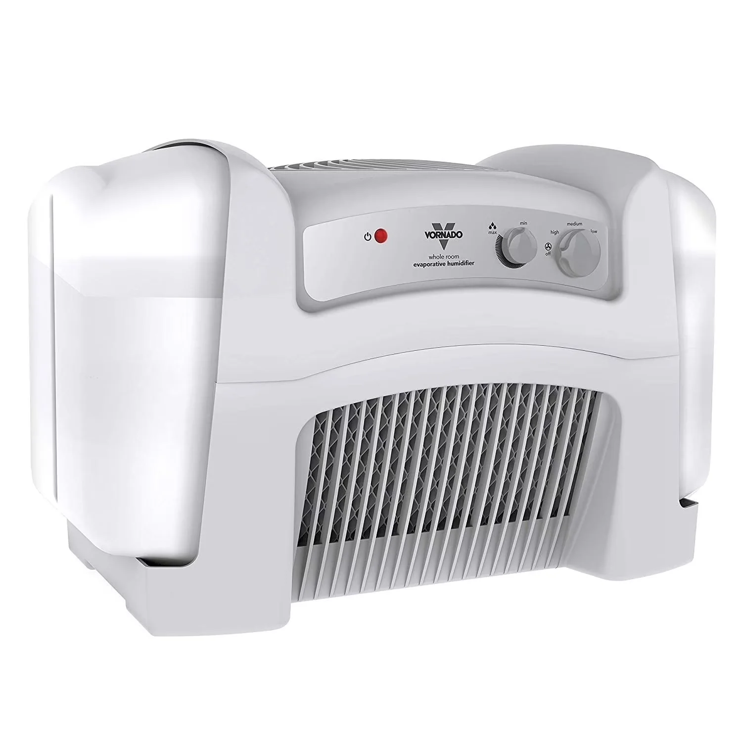 Quality Humidifier with Automatic Moisture Control, Whole Room Evaporative Vortex, Kubicle Air Refreshener Bundle Included - White Model 22C6B5