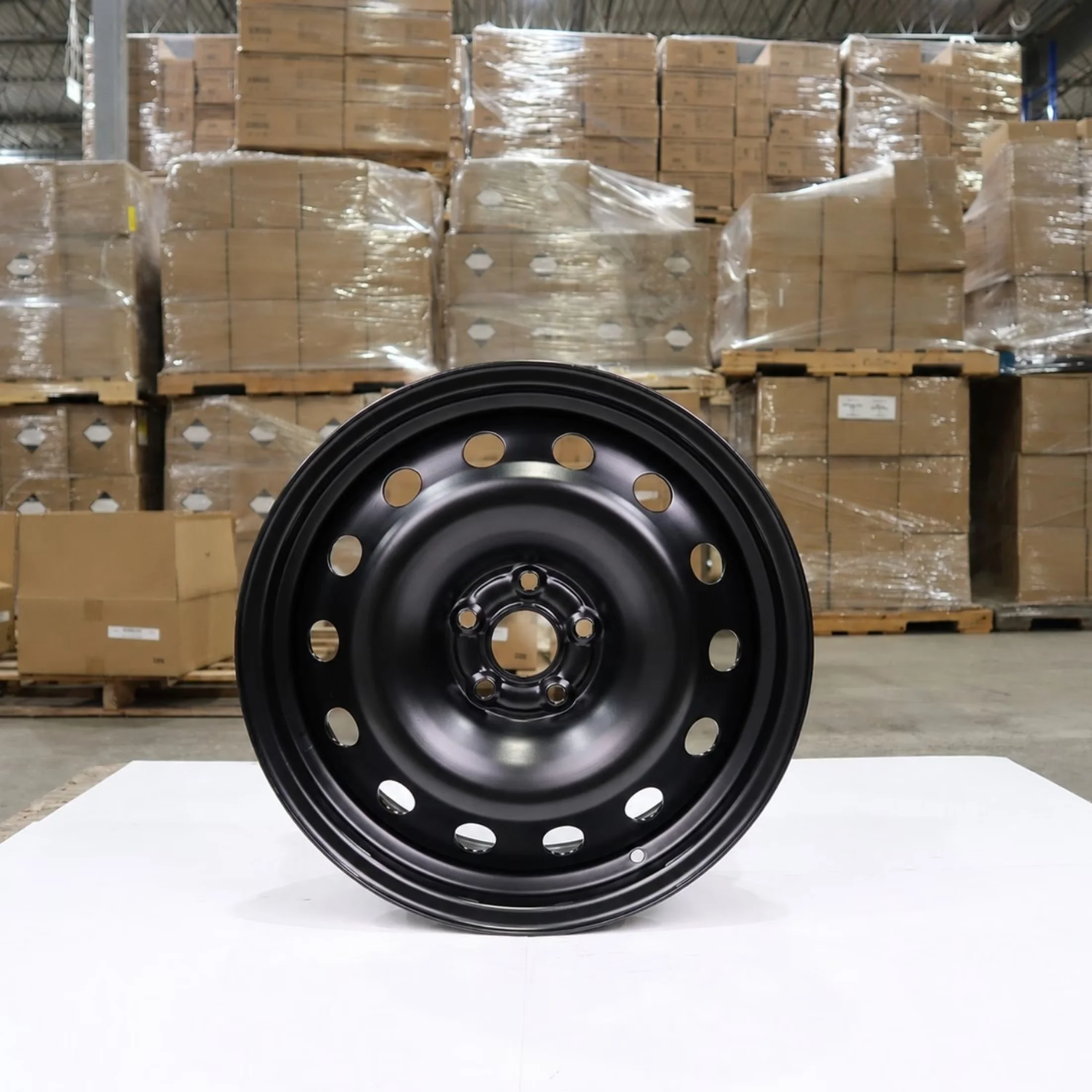 Stylish Wheels And Rim with 17 inch Black Steel Wheel 5x114.3 - Steel Black Model E32EB5