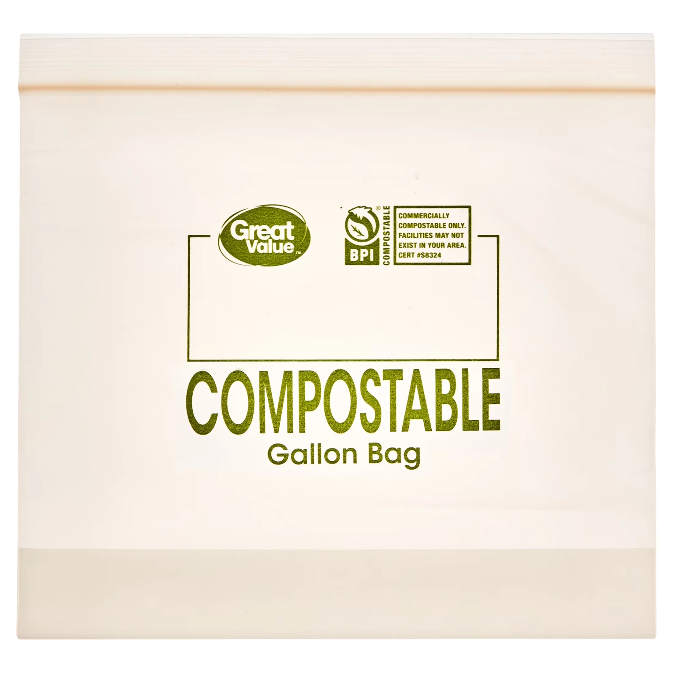 Premium Moving with Compostable, 20 Count, 25% Plant-Based Compostable Gallon Bags - Plastic Gallon Model 25479B