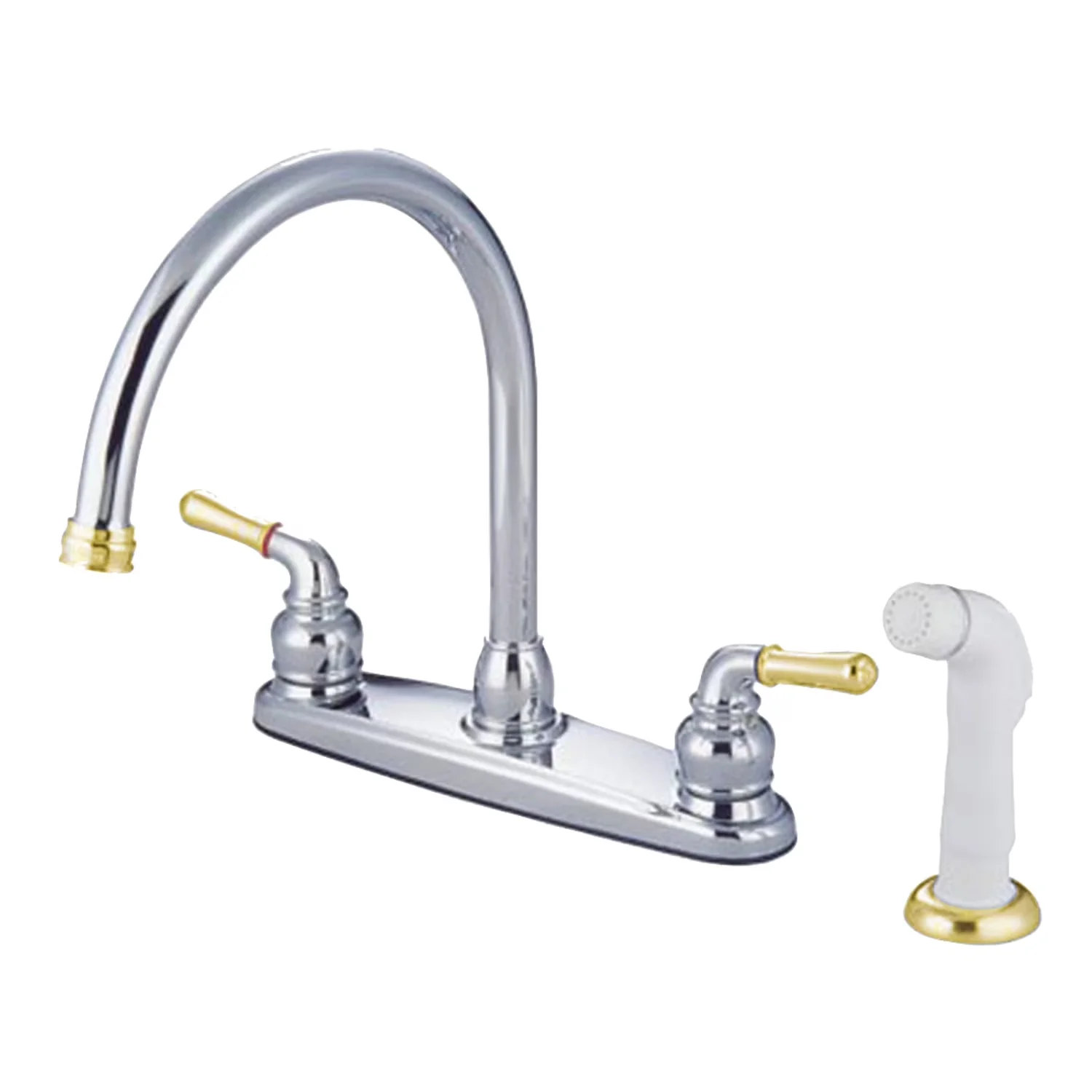 Innovative Kitchen Renovation with 8-5/8" Spout Reach, 5-13/16" Spout Clearance - Gold Brass Model AB8951