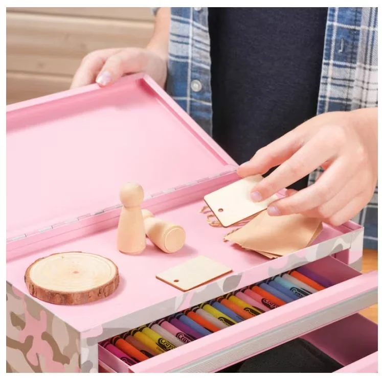 Efficient Garage Storage Supply with Multi-Purpose, Storage - Steel Pink Camo Model 97F4F1