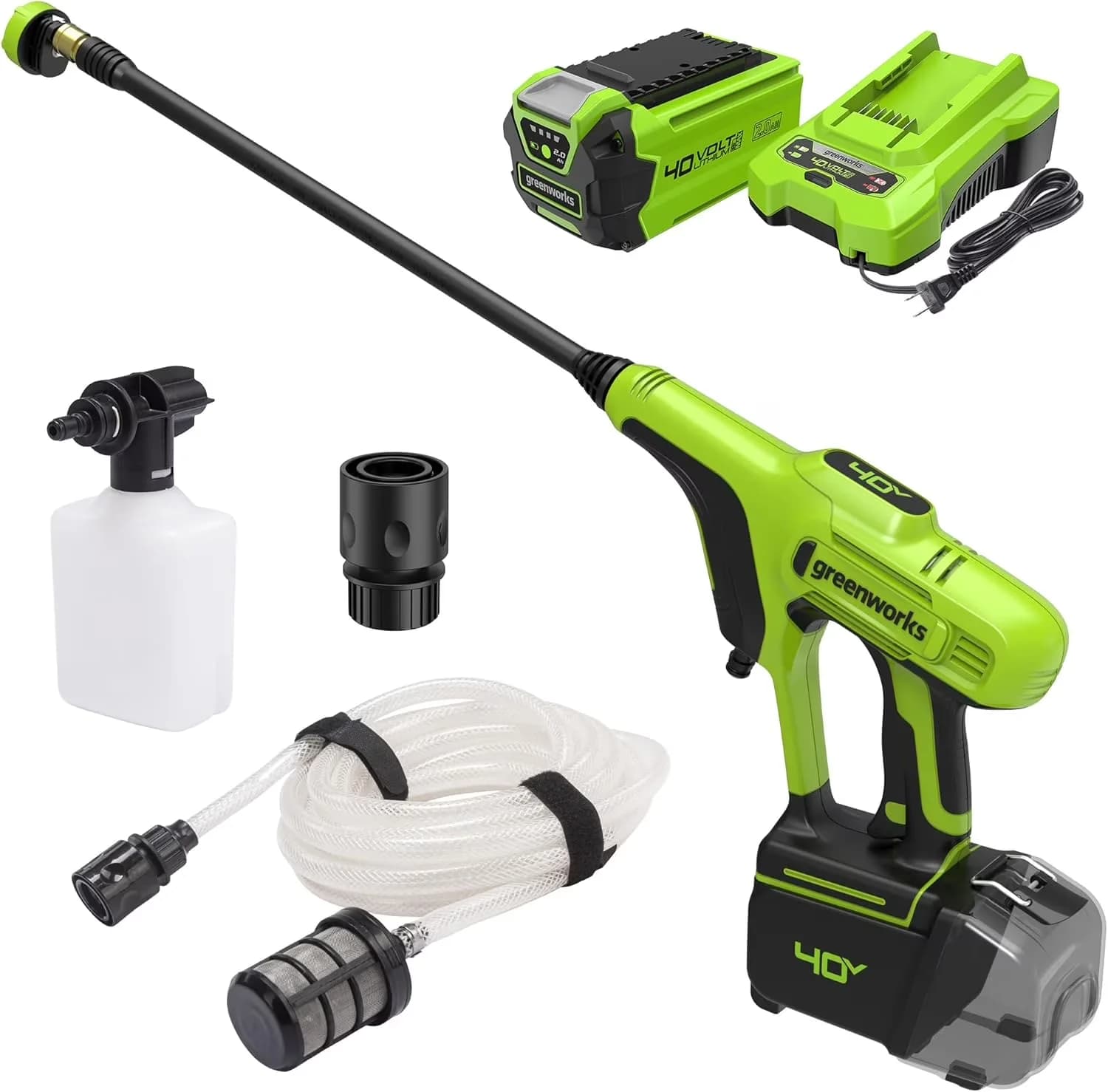 Classic Pressure Washer with 40V, Quick Connect Tips, 40V (600 PSI 0.8 GPM) Power Cleaner - Model 370295