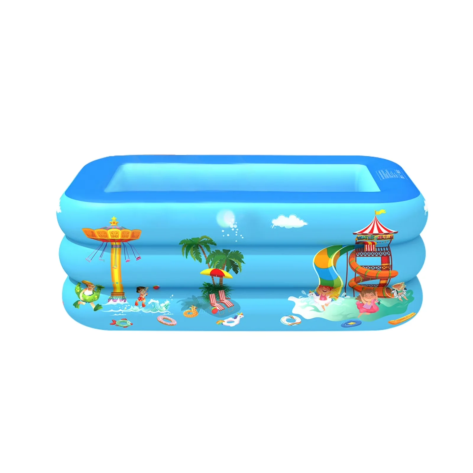 Inflatable Pool Innovative with good service, Soft Floor, Kiddie - Blue Model 7E3D43