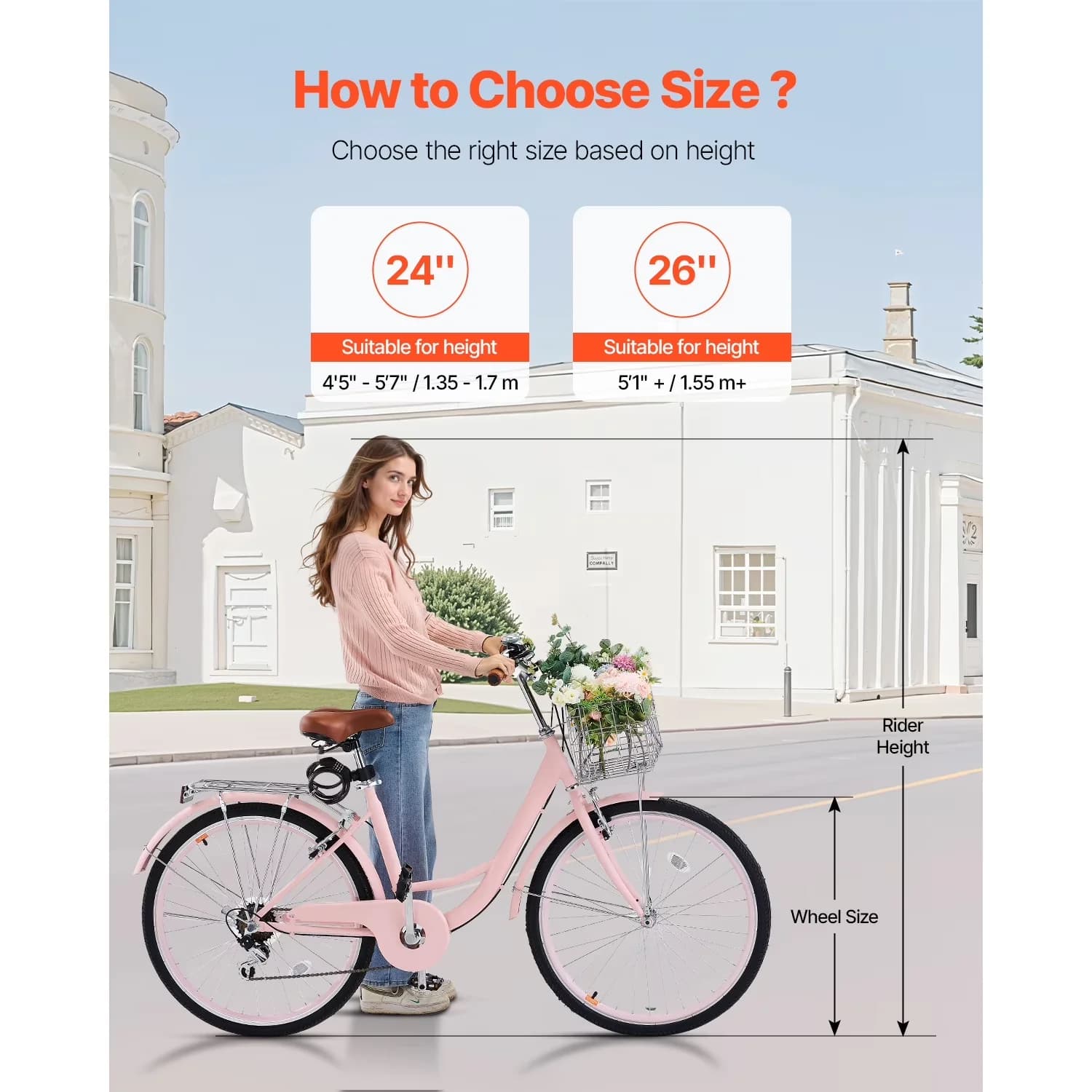 Sleek Cruiser Bike with Foldable, Lightweight, Adjustable Seat - Multicolor Model 15D1AE