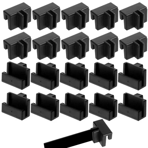 Compact Fastener with Black H - Black 20Pcs - Professional Series Model 3ABF81