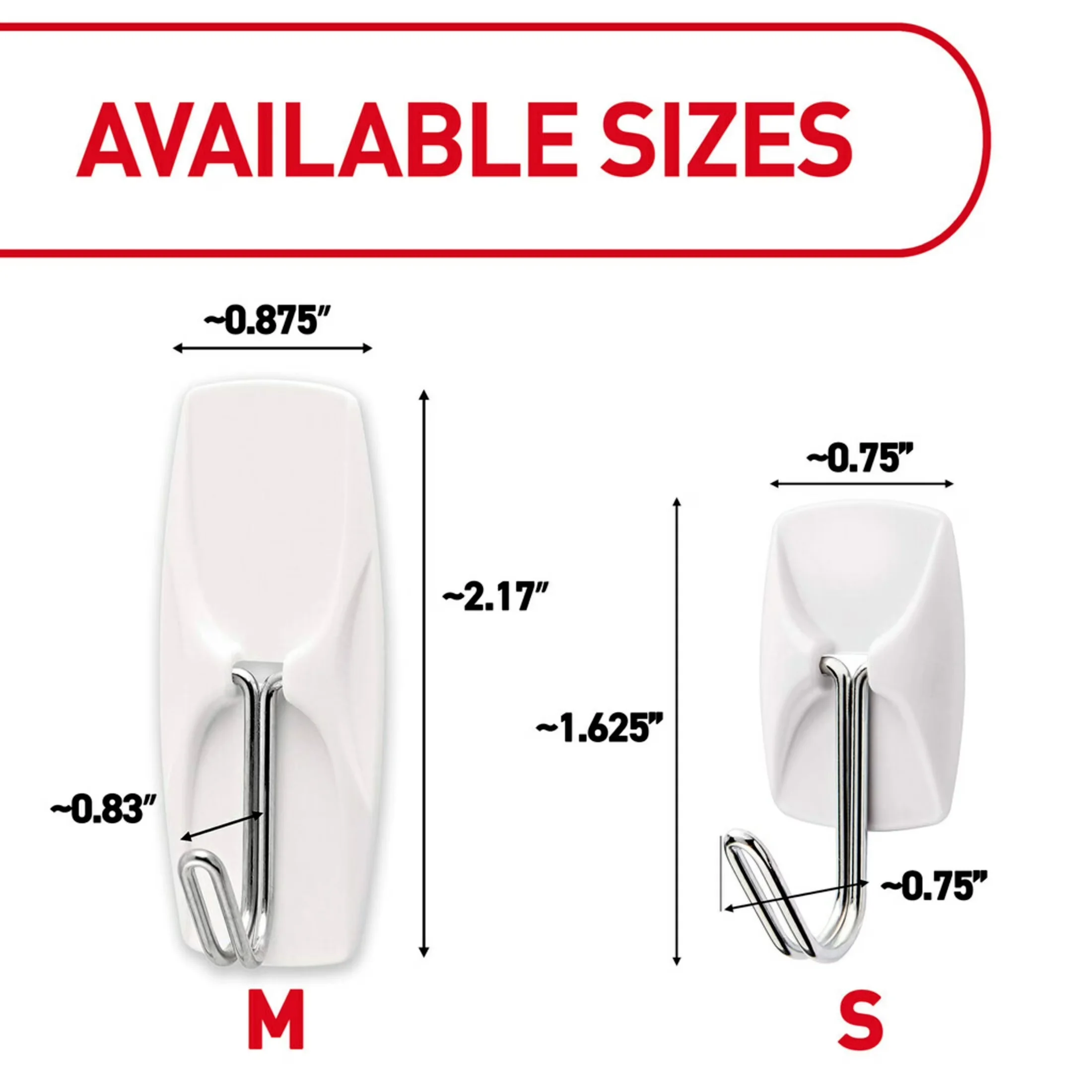 Damage-Free Hanging Sleek with Easy Installation, Wall-Mountable, Small Wire Toggle Hooks - Plastic S Model C9AEAE