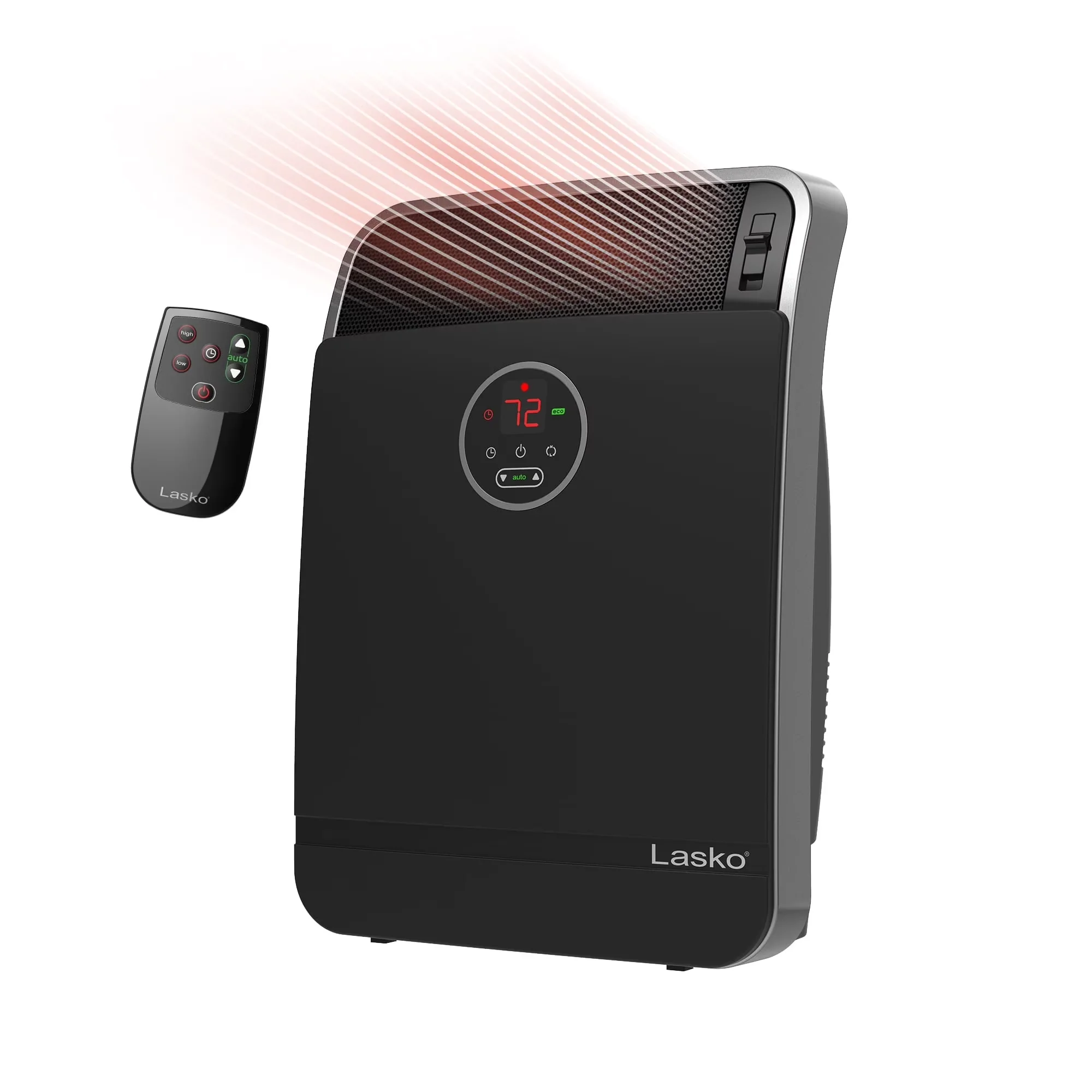 Versatile Portable And Electric Space Heater with 1500W, Automatic Shutoff - Black Model 39AFDE