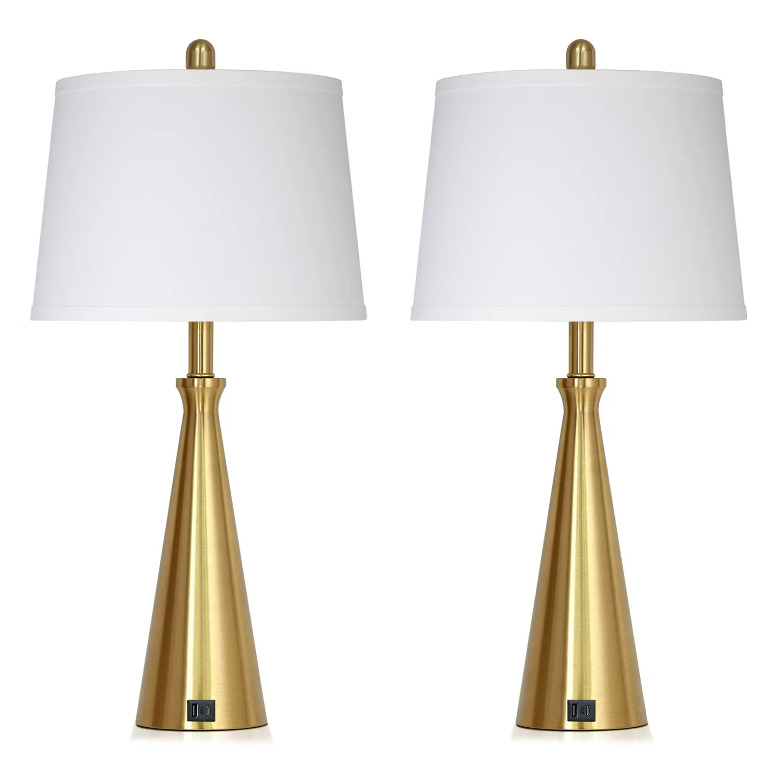 Lamp Set Reliable with LED, Modern, Dimmable - Metal Gold for Living Room, Bedroom Model 8C1D59