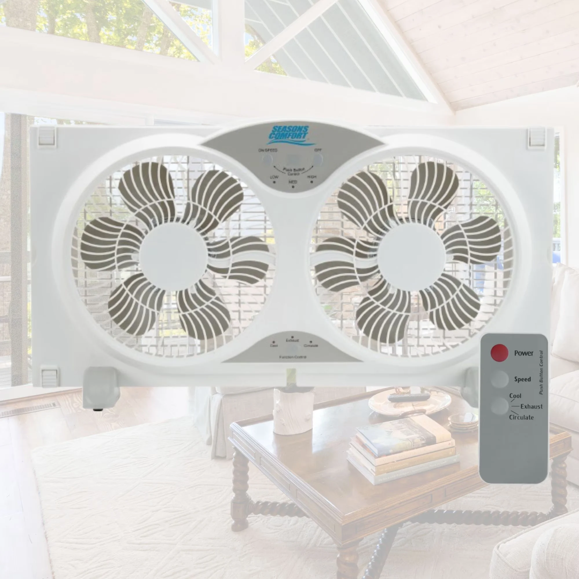 Innovative Fans In Cooling with Convertible, Warranty: 1 year - Plastic White Model E76CBD