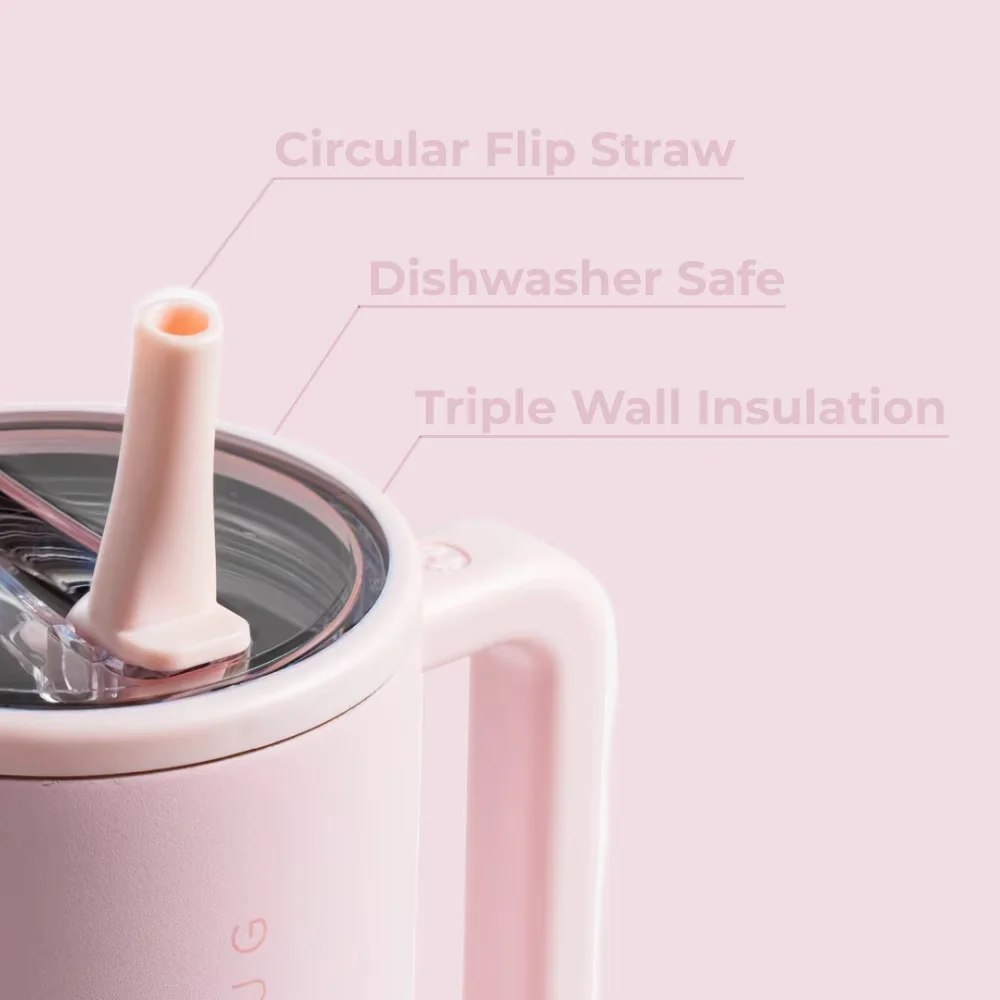 Reliable Water Filtration with Flip Straw and Handle, Traveler 32 oz Bottle, Stainless Steel Insulated Tumbler - Beige Stainless... Model CDA4C9