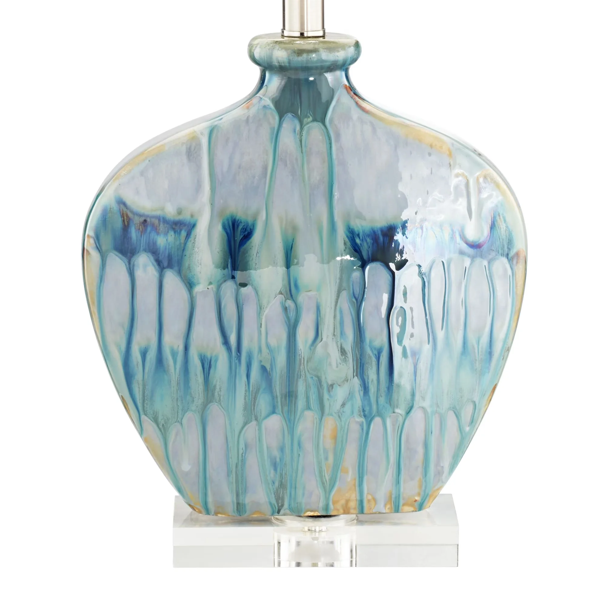 Innovative Lamp Set with Incandescent, Coastal - Blue Ceramic for Living Room, Bedroom Model 9E5F1A