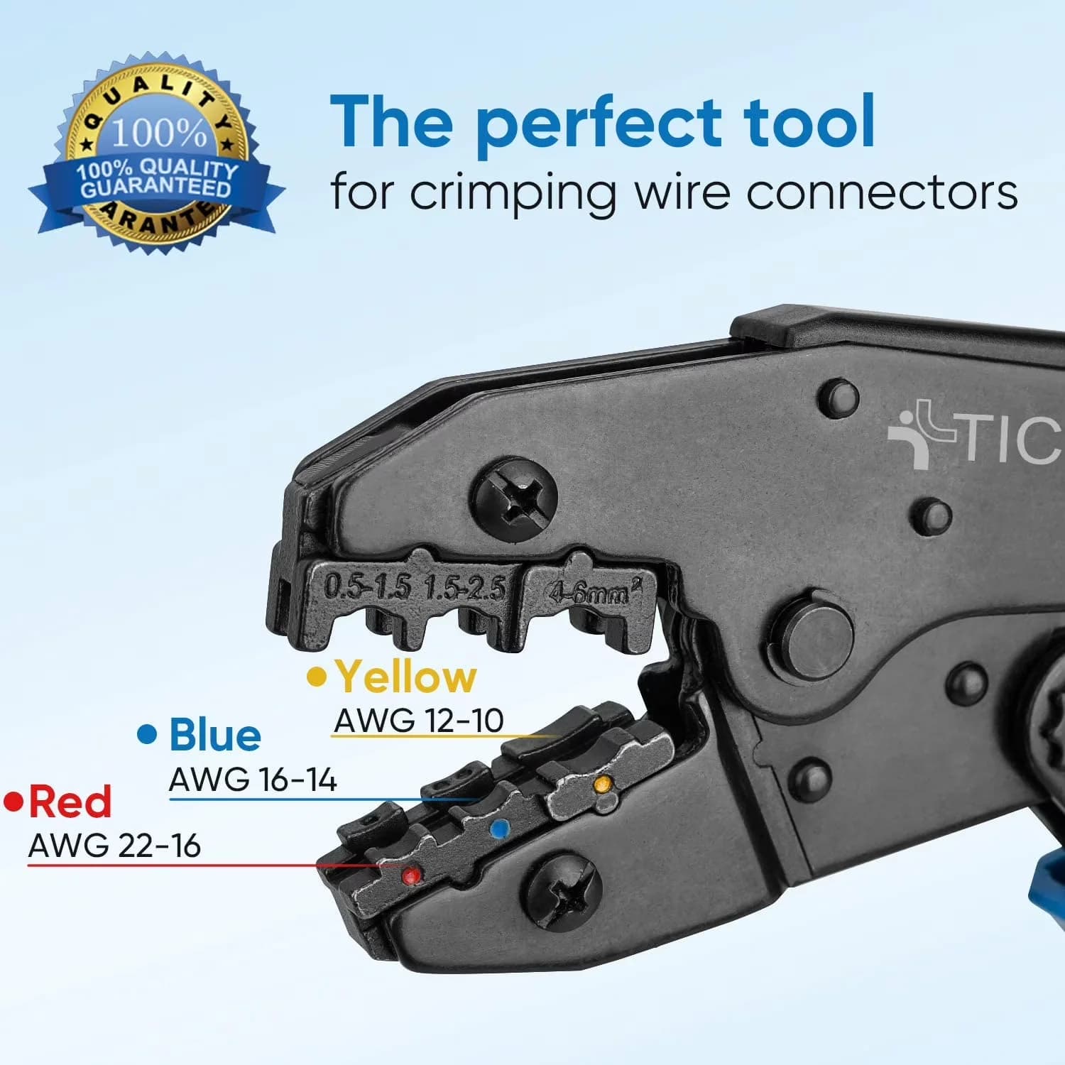 Woodworking Classic with Adjustable, Ratcheting Wire Crimping Tool - 03C Model A9A924