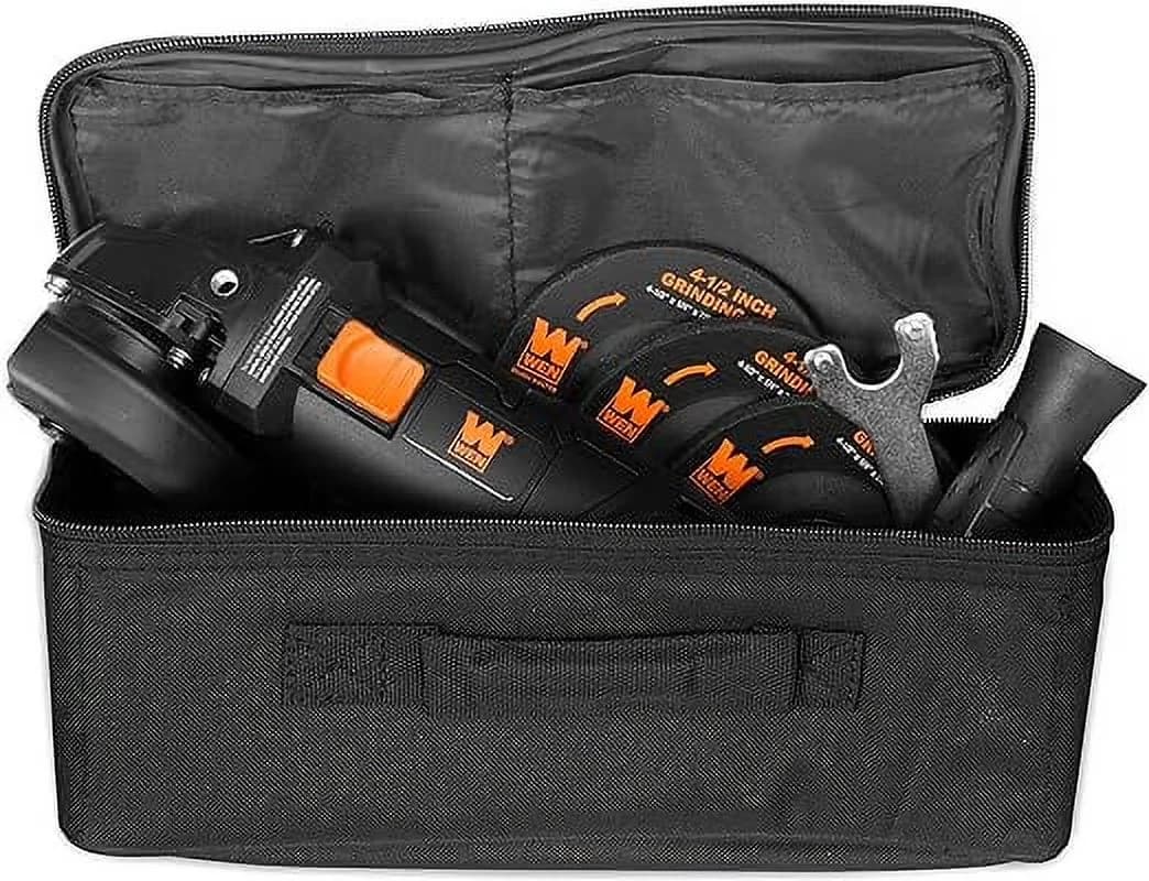 Innovative Woodworking with Lightweight, 7.5-Amp 4-1/2-Inch Corded Angle Grinder - Black Model 5E8FE6