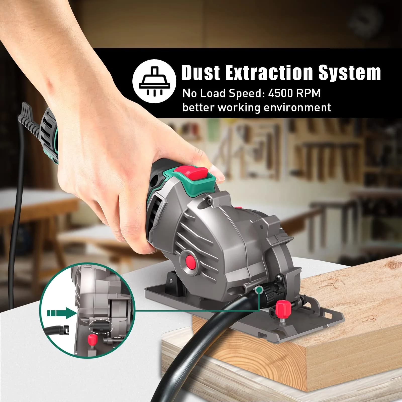 Essential Power Saw with 500W, 120V, Ergonomic Design - 85C - Reliable Performance Model 529BF8