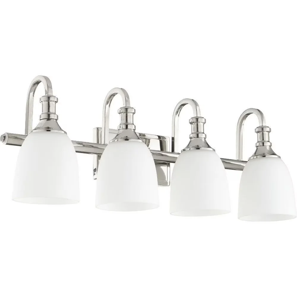 Modern Bathroom Renovation with Traditional, Lamp Wattage: 100, Glass Description: Satin Opal - Silver Model AE63BD