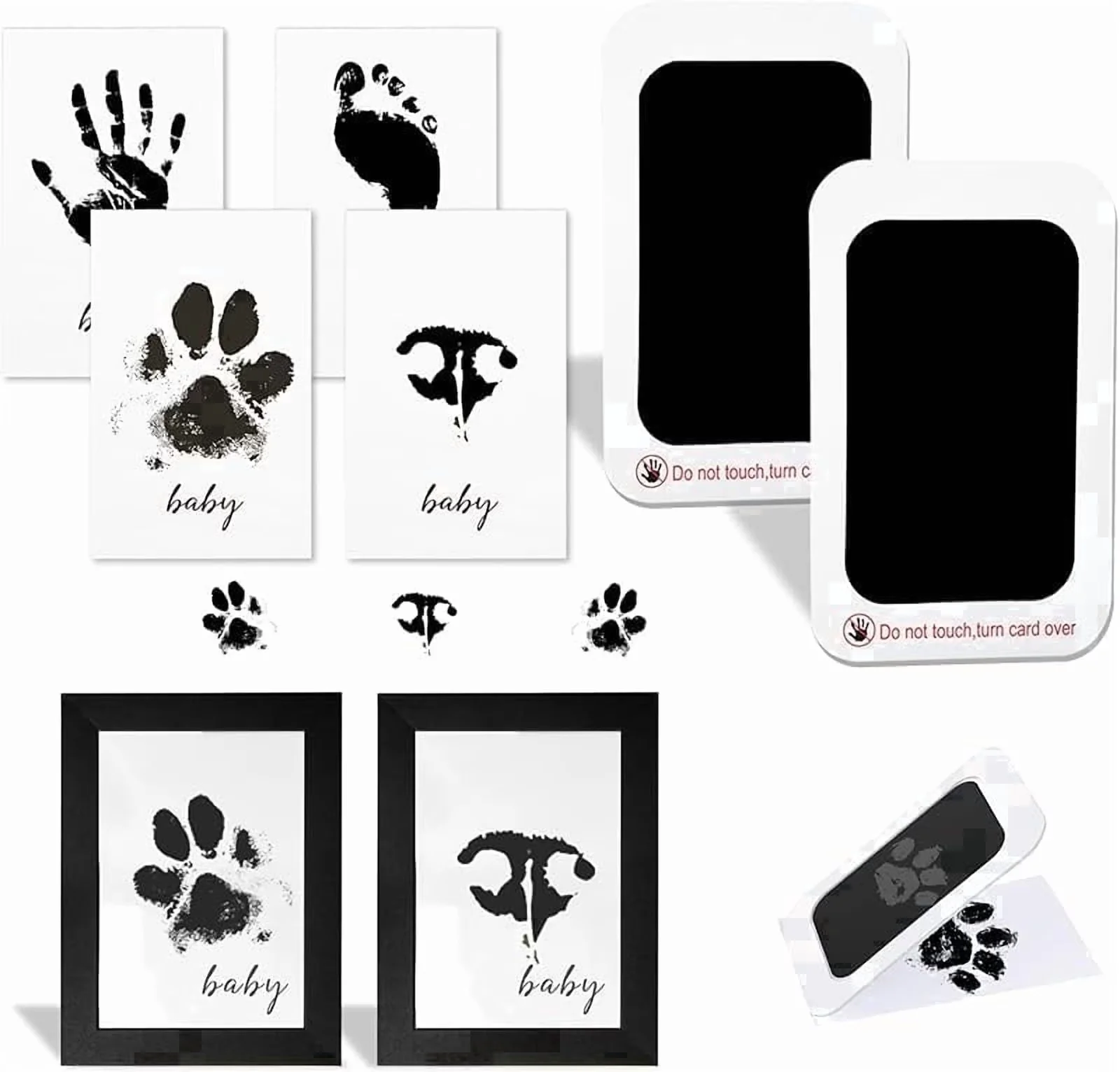 Compact Moving with Pet Paw Printing Kit, Paw Print Ink Pad - Brown - Residential Grade Model DD14E7