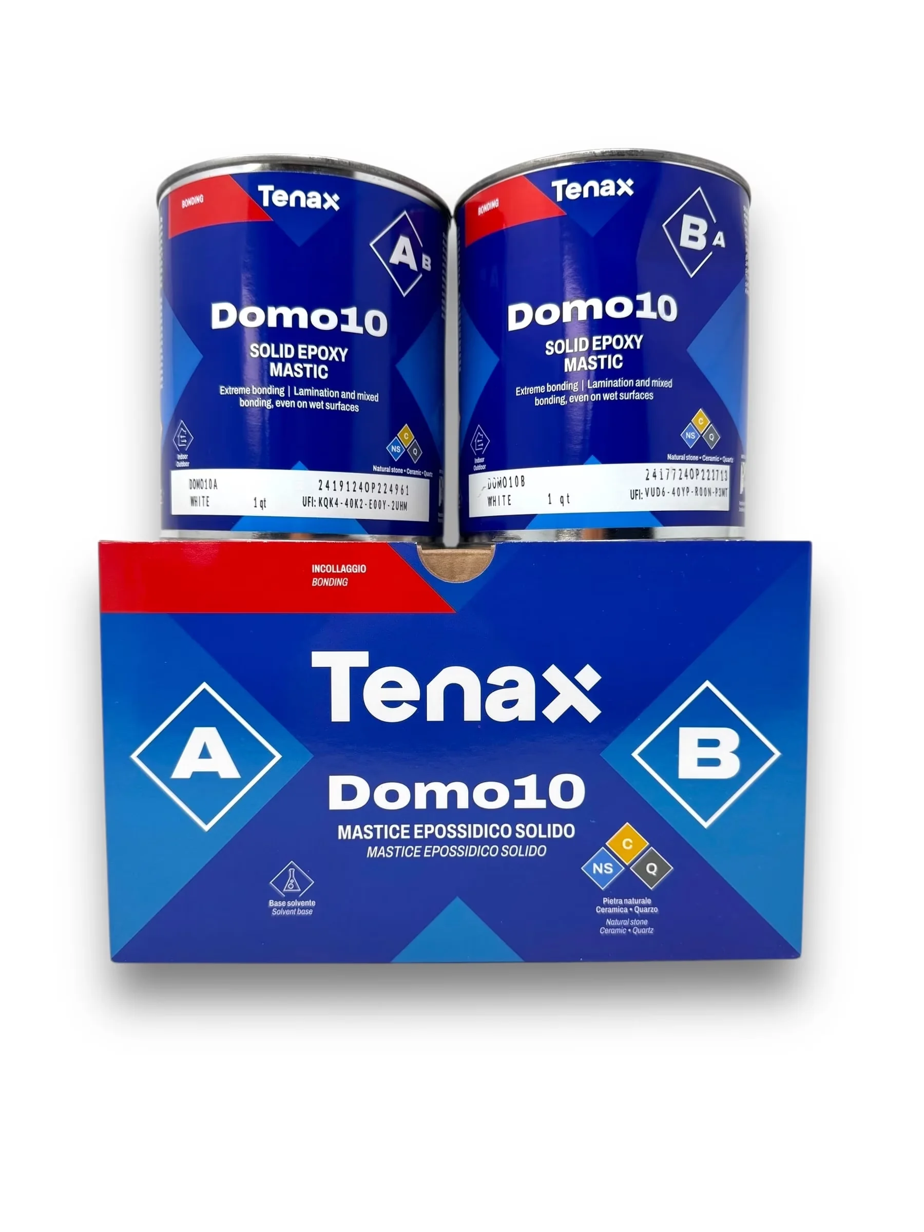 Adhesives Glues In Paint Supplies Tool Stylish with Durable, Domo 10, 1+1 Liter - White 1 Liter Buckets Model 3D46FC