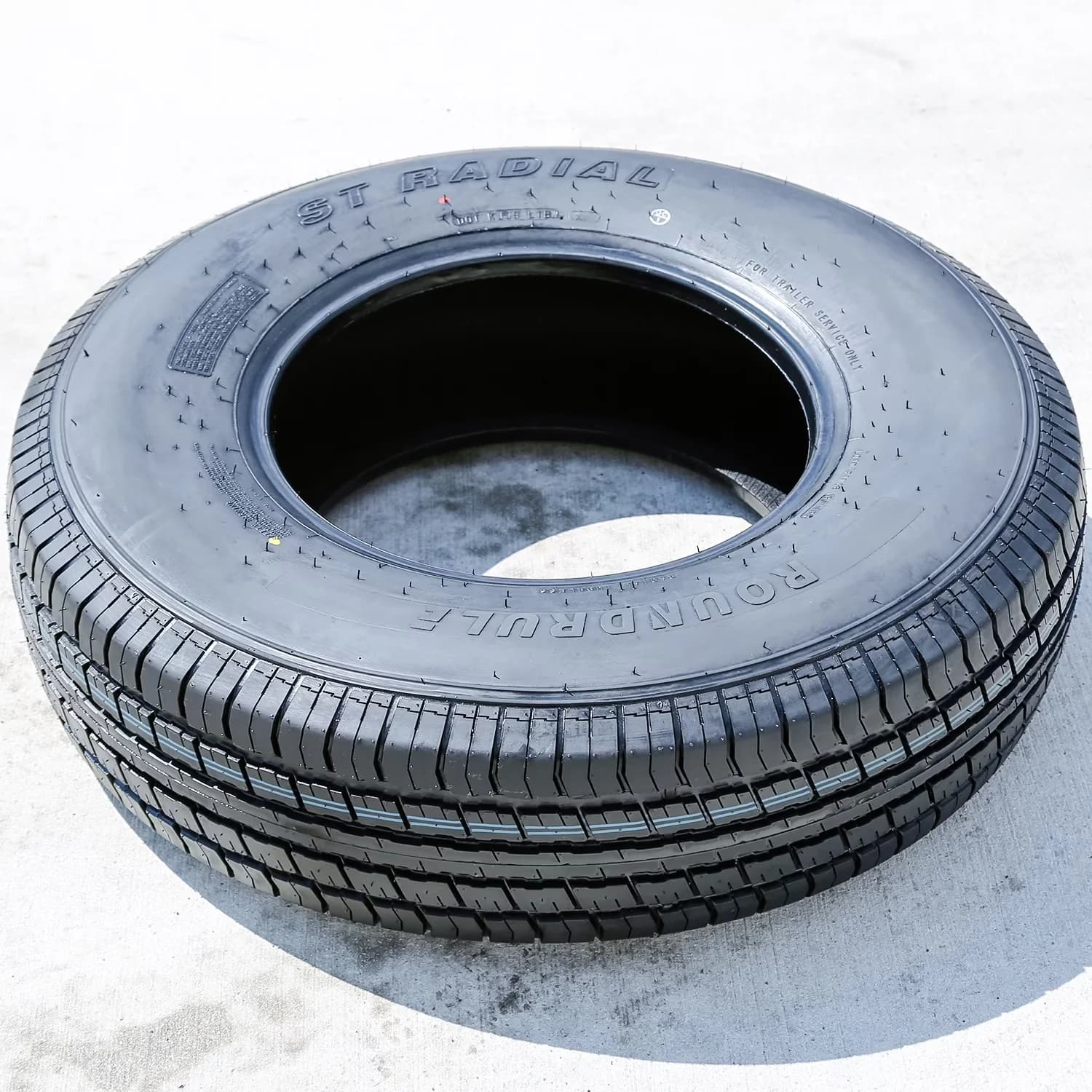Trailer Tire Modern with Wet Or Dry, All-Weather, Low Maintenance - ST235 Model A98F2D