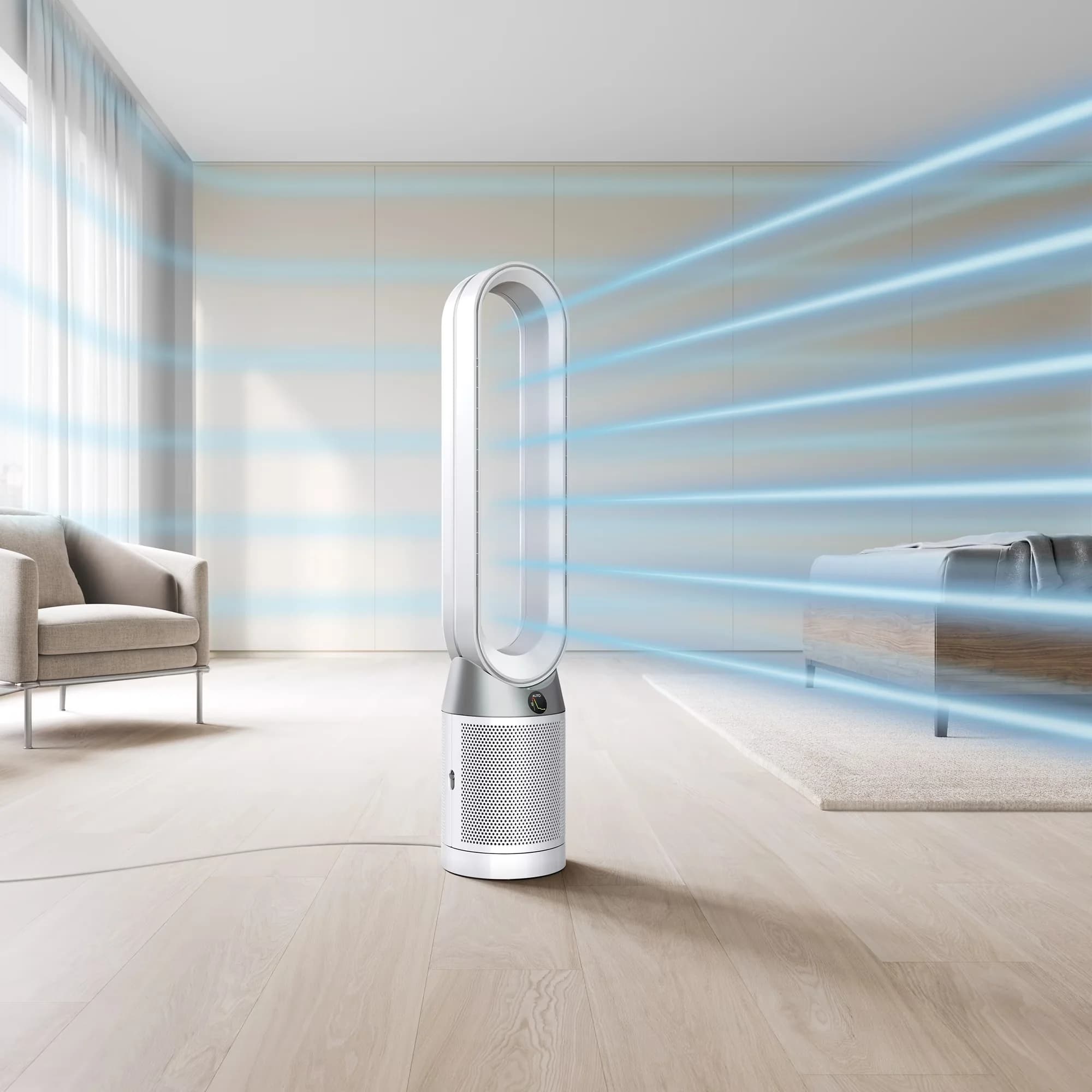 Professional Fans In Cooling with Smart Technology Capable, Automatic Shut-Off, Variable Speed - Silver Model 833715