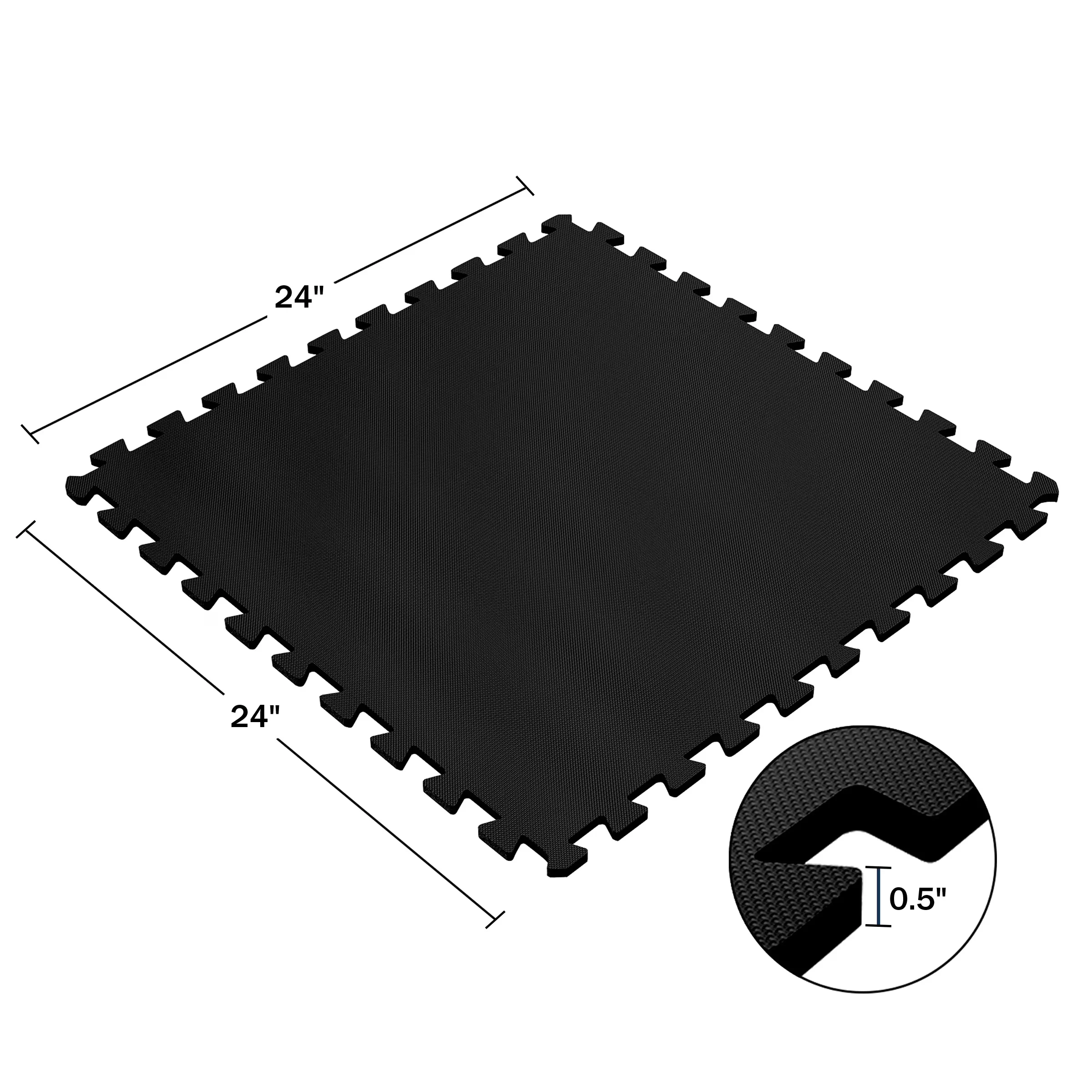 Modern Grey Vinyl Flooring Vinyl Plank Flooring with Interlocking, 16 Pack - Eva Foam Black Model D2AA0B