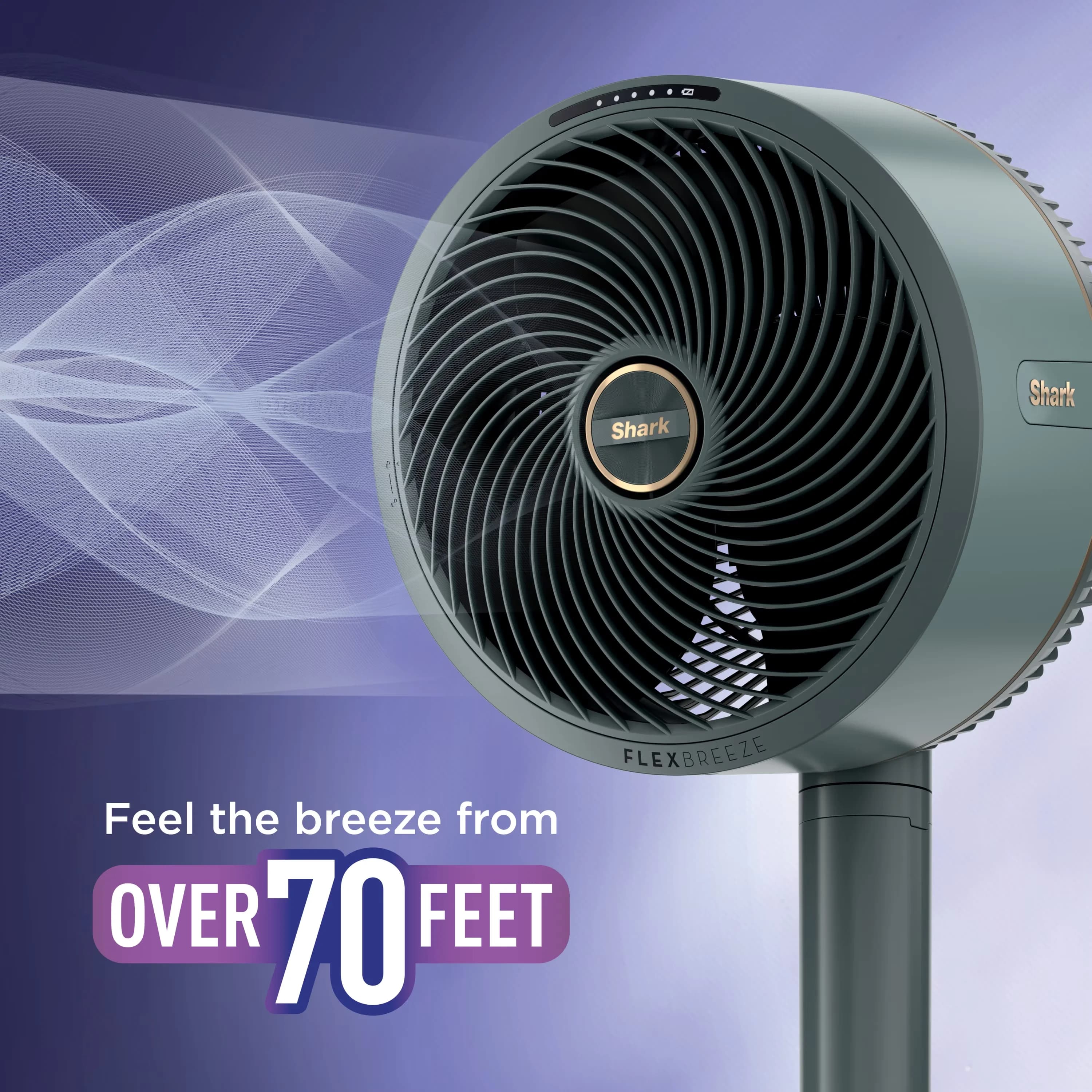 Fans In Cooling Sleek with Powerful, Quiet - Gray Metal FlexBreeze - Low Maintenance Model 2F97DF