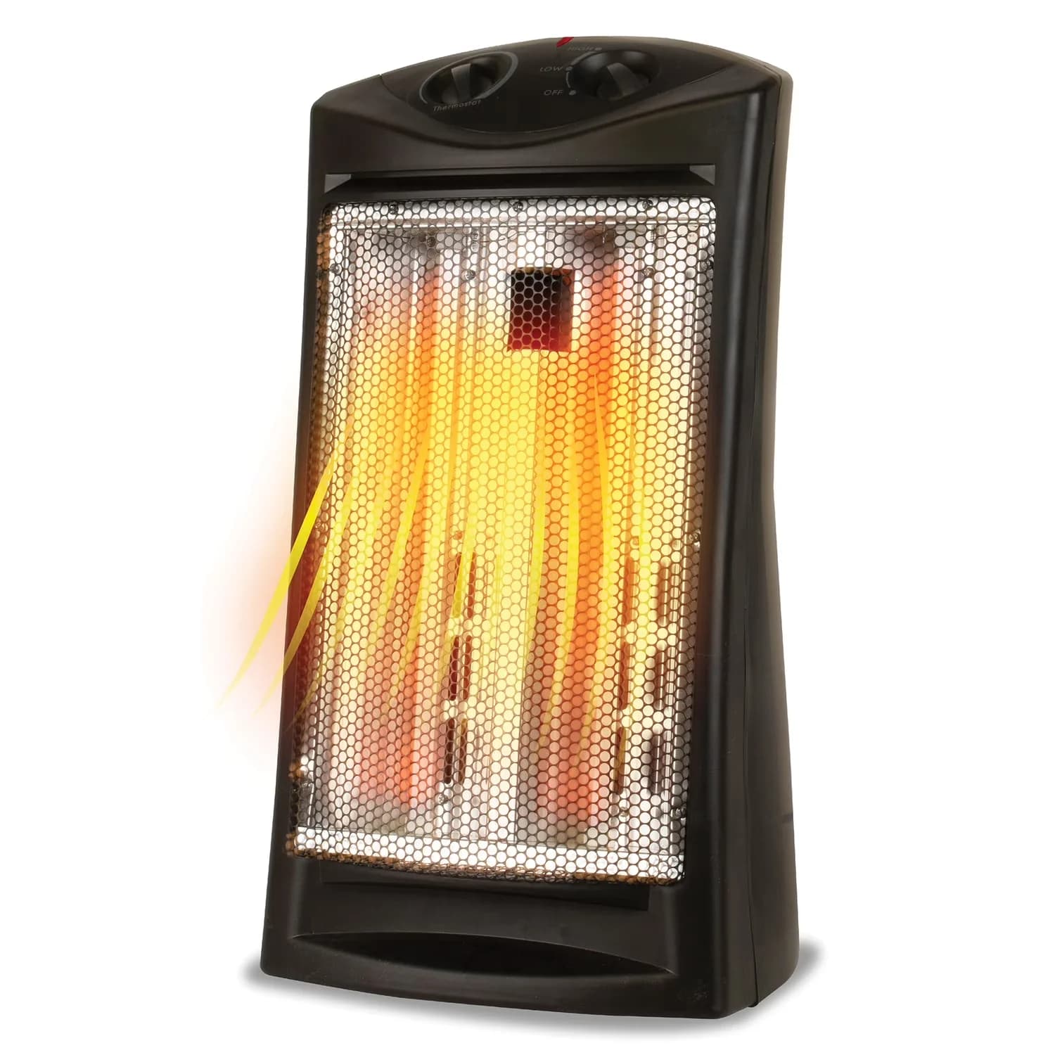 Portable And Electric Space Heater Durable with 1500W, Automatic Shutoff, Dimensions: 12.2 in. x 8.5 in. x 23 in. - Black Model 565767