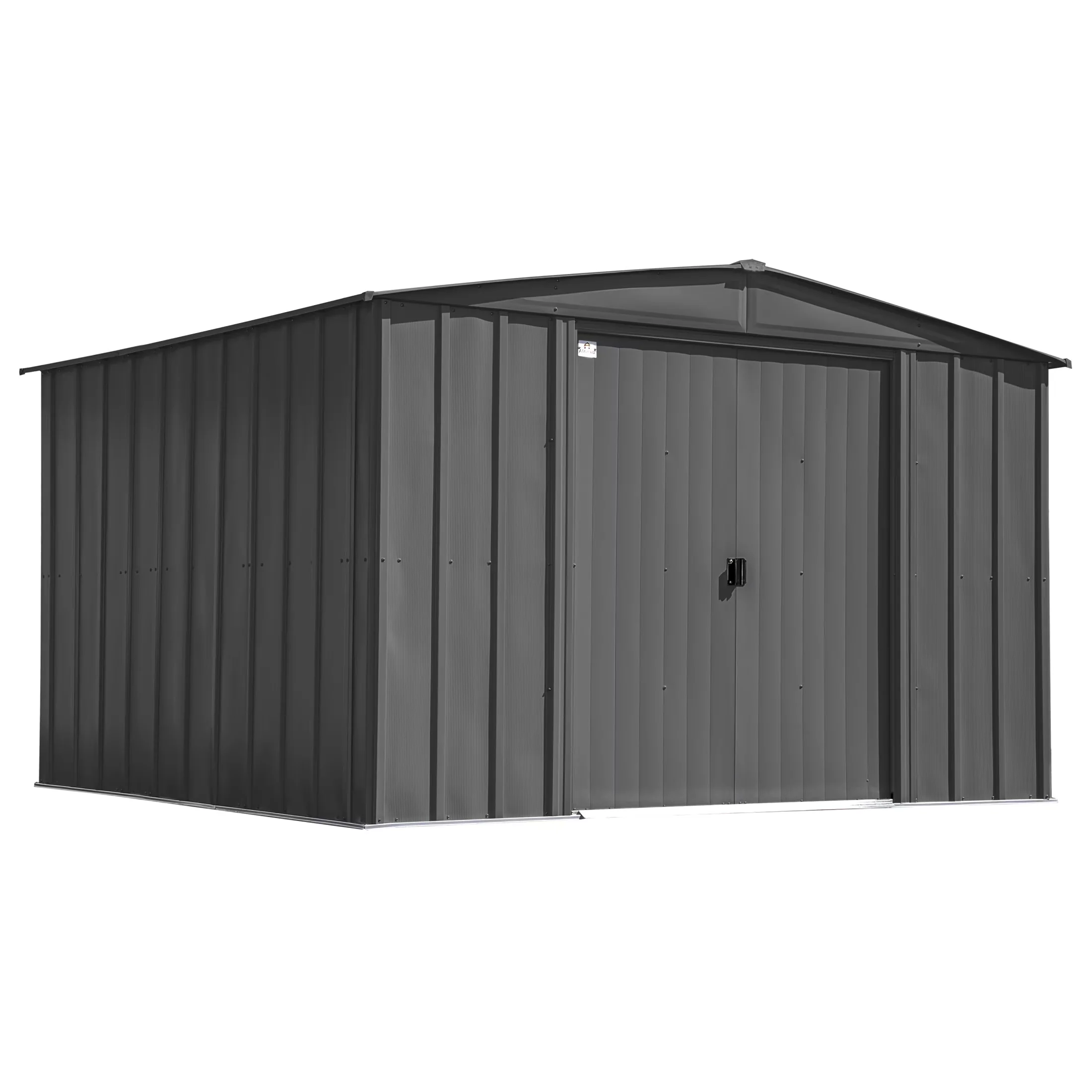 Efficient Shed with Water-Resistant - Steel Black 10 x 12 - Modern Design Model 6D4123